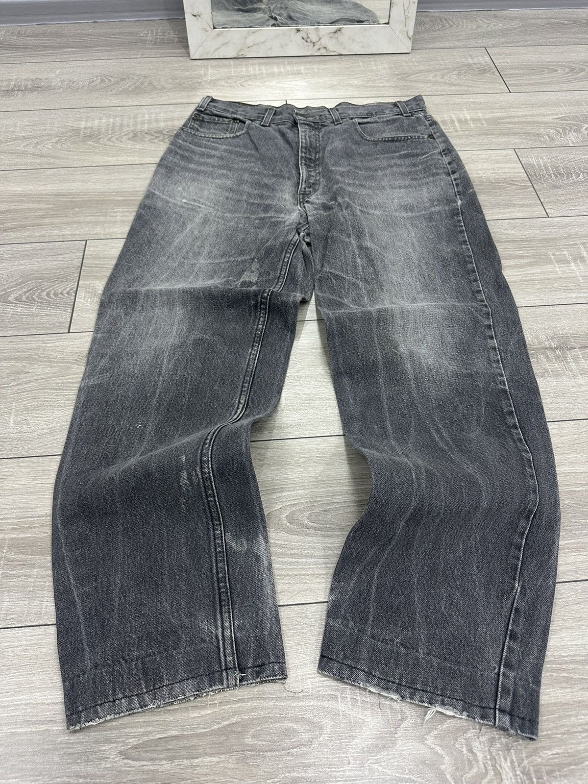 Levi's Levis 80s Orange Tab Made in Belgium Jeans Gray Washed Size US 36 / EU 52 - 1 Thumbnail