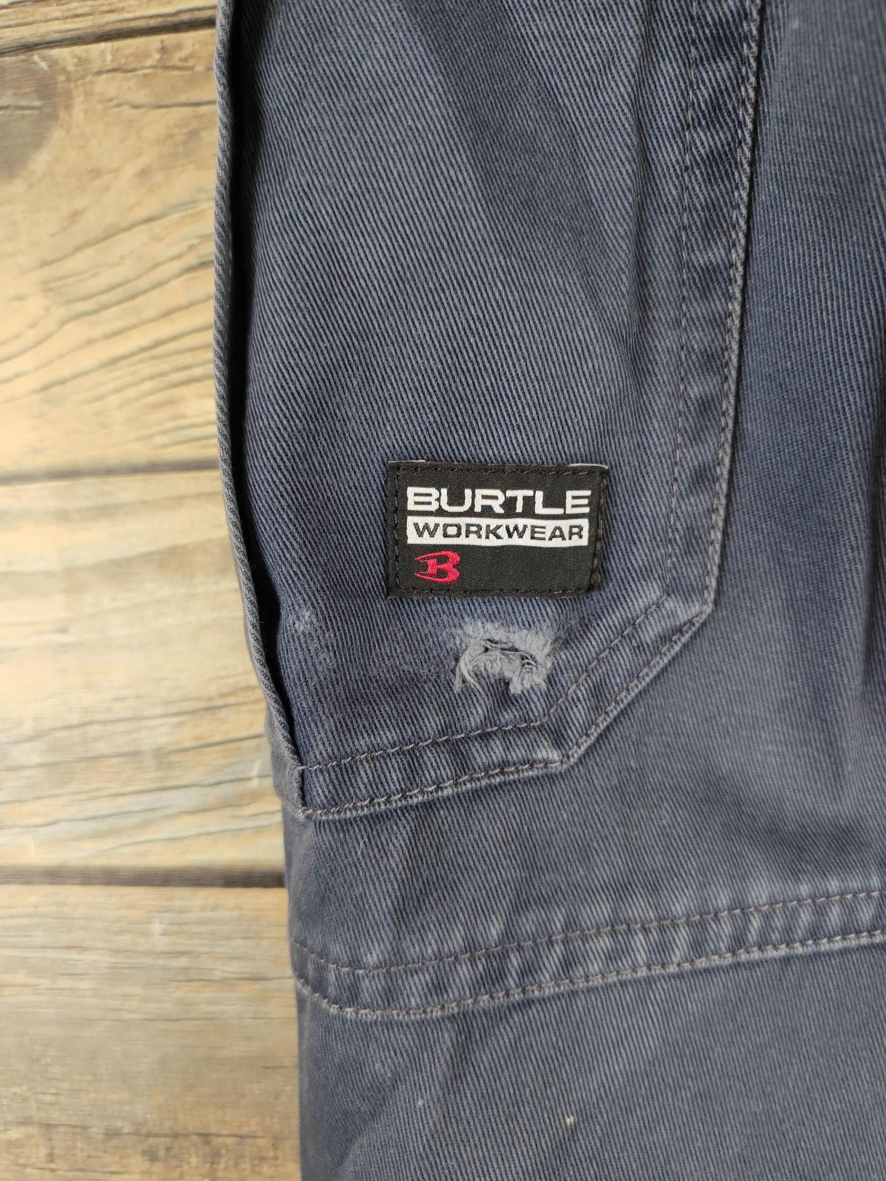 Japanese Brand Burtle Navy Faded Multipocket Tactical Cargo Pants #W2206 Size US 30 / EU 46 - 9 Thumbnail