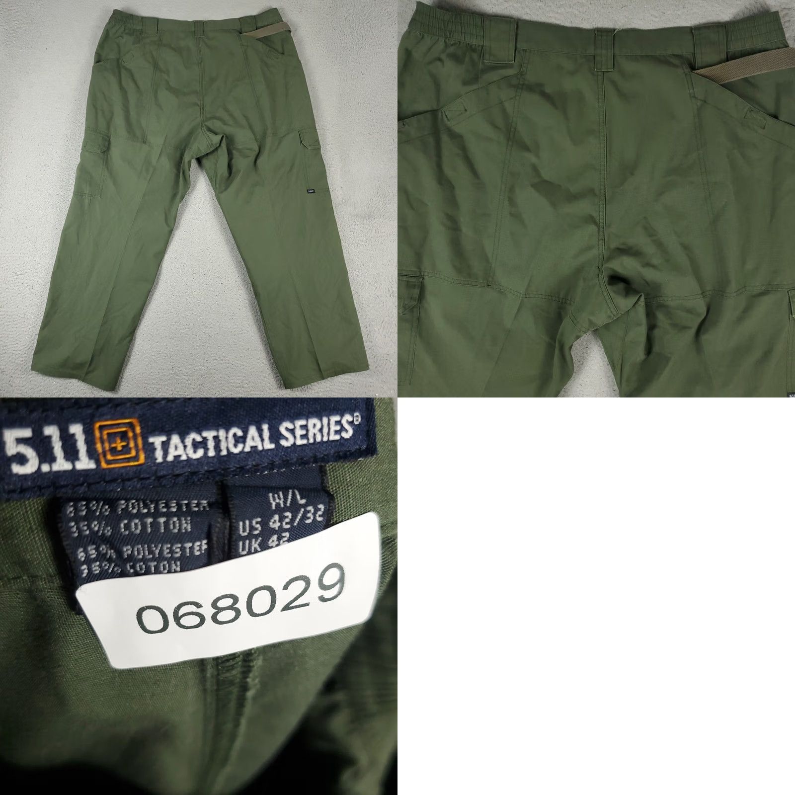 Vintage 5.11 Tactical Series Pants Mens Regular 42x30 Green Cargo Pocket Straight 5.11 Tactical Pants Mens 42x30 Green Cargo Pants Mens Size US 42 / EU 58 - 8 Thumbnail