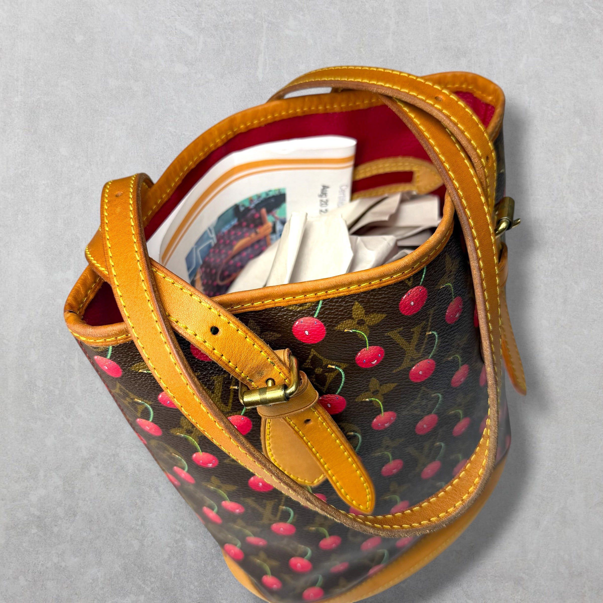 Louis Vuitton Louis Vuitton Murakami Cerises Bucket Bag Size ONE SIZE - 2 Thumbnail
