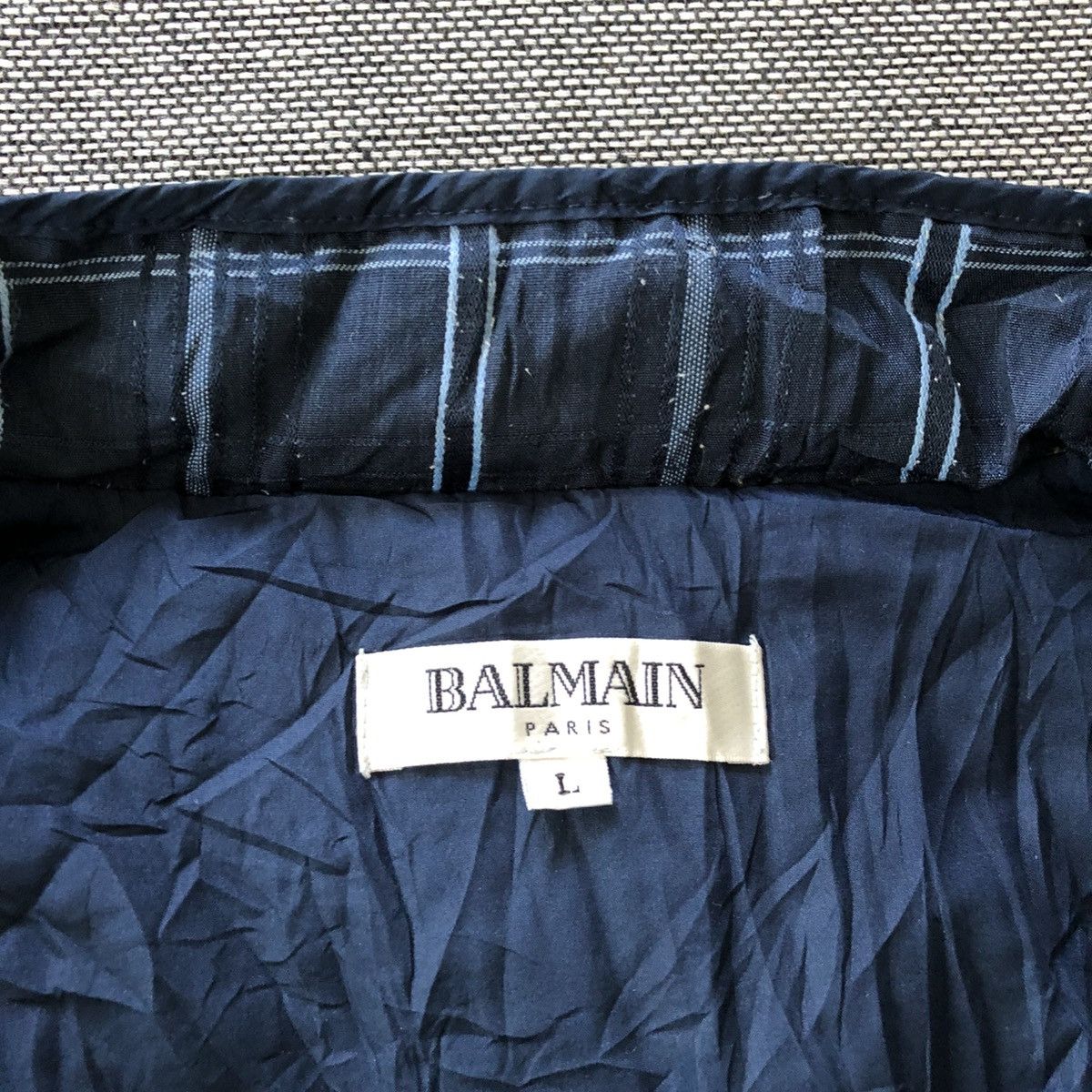 Balmain BALMAIN Paris Nice Checked Quilted Jacket Size US L / EU 52-54 / 3 - 8 Thumbnail