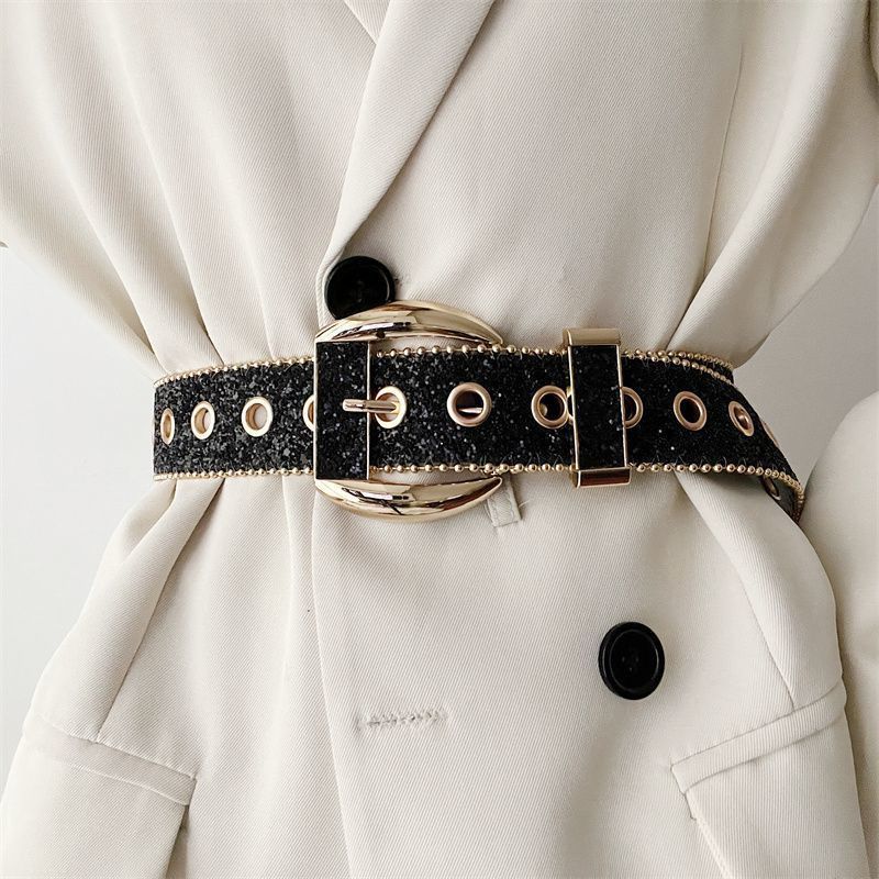VIBE Retro Vintage Belt Riveted Belts Menswear Accessories Size ONE SIZE - 1 Thumbnail