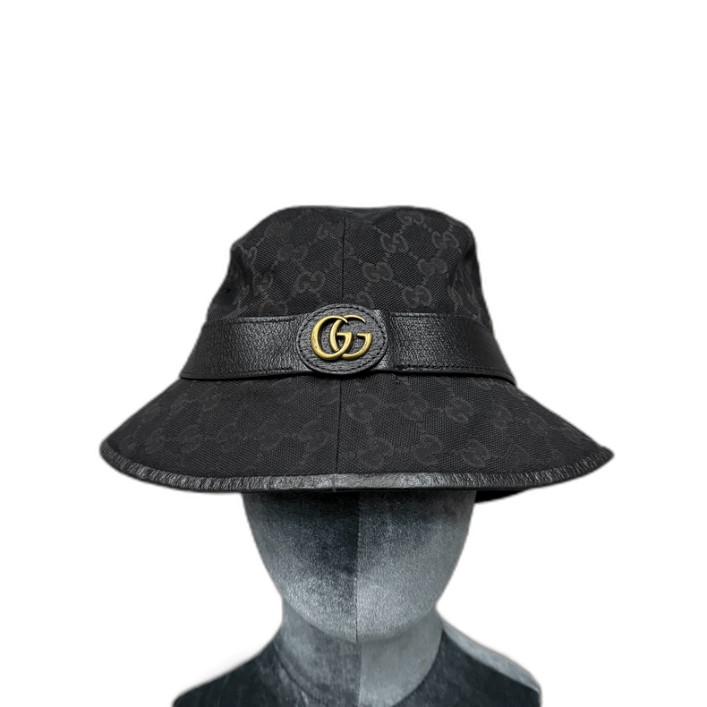 Gucci gucci black bucket hat with gold logo-2507 Size ONE SIZE - 1 Thumbnail