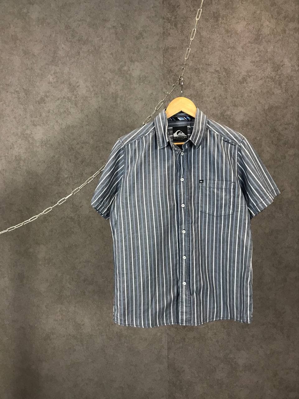 Quiksilver × Vintage Quiksilver outdoor vintage striped shirt Size US S / EU 44-46 / 1 - 1 Thumbnail