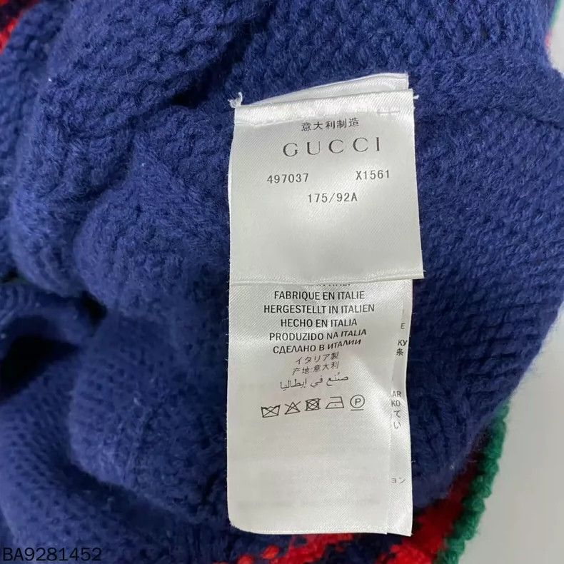 Gucci Gucci Red and green stitched knitted cardigan sweater 2501- Size US S / EU 44-46 / 1 - 4 Thumbnail