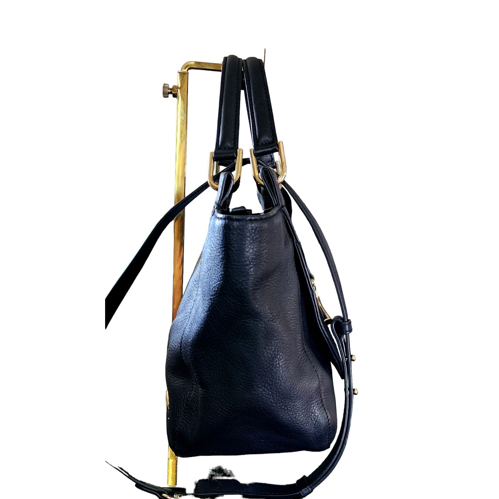 Vince Camuto Vince Camuto black leather & suede satchel handbag Size ONE SIZE - 11 Thumbnail