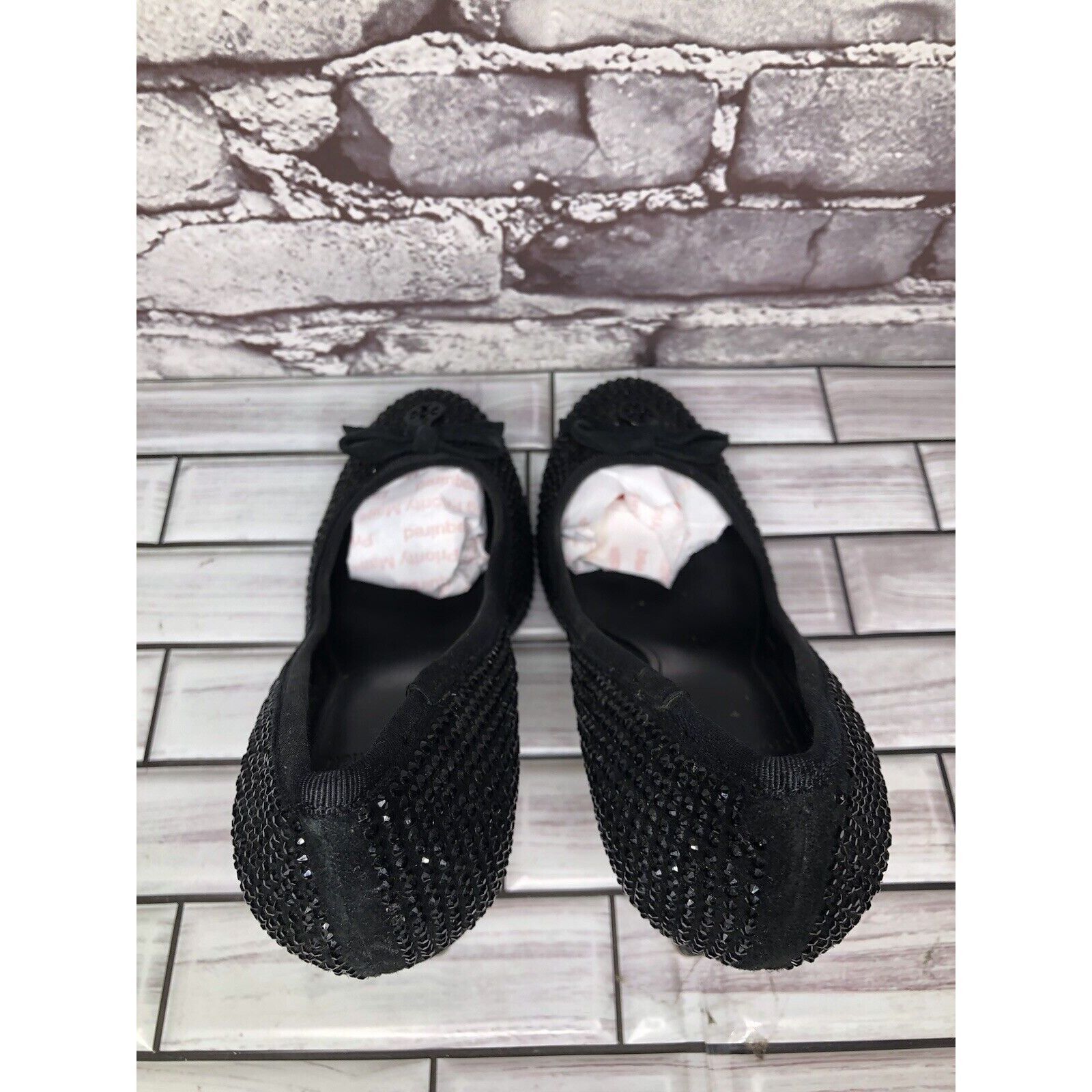 Tory Burch Tory Burch Phoenix Black Pump Rhinestone Soho Lux Suede Wome Size US 7.5 / IT 37.5 - 6 Thumbnail