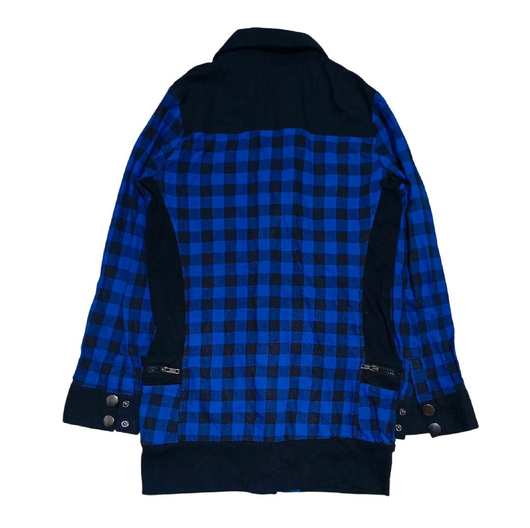 20471120 × If Six Was Nine × Japanese Brand Double Collar Flannel Pacth Punk Ghotic Bondage Jacket Size M / US 6-8 / IT 42-44 - 2 Thumbnail