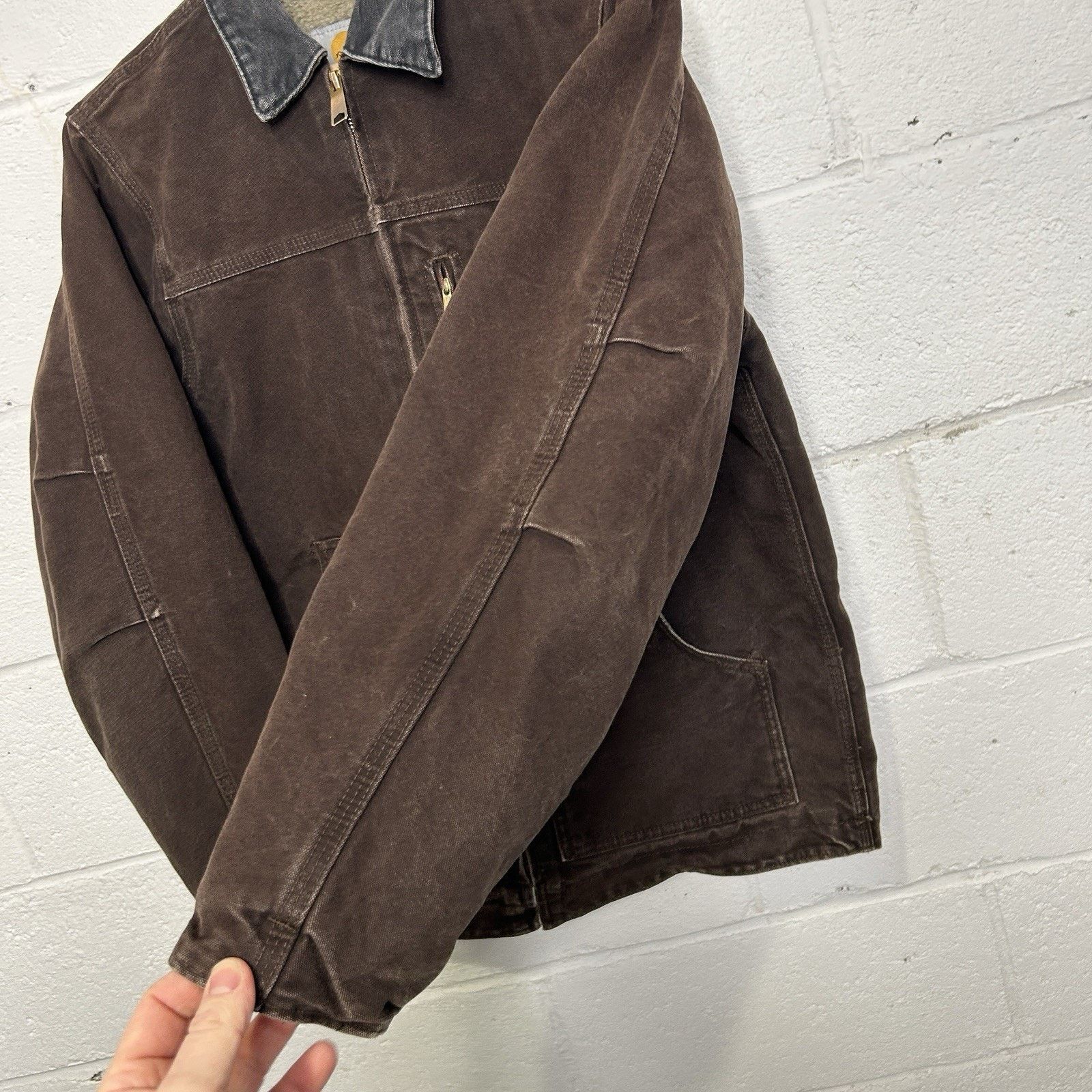 Carhartt Vintage Carhartt Sherpa-Lined Jacket “Dark Mocha” YYC61 DKB Size XS / US 0-2 / IT 36-38 - 5 Thumbnail