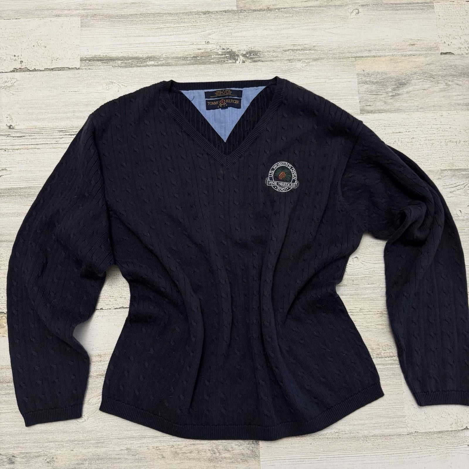 Tommy Hilfiger Tommy womens 2001 pine needles golf Sweater Size M / US 6-8 / IT 42-44 - 1 Thumbnail