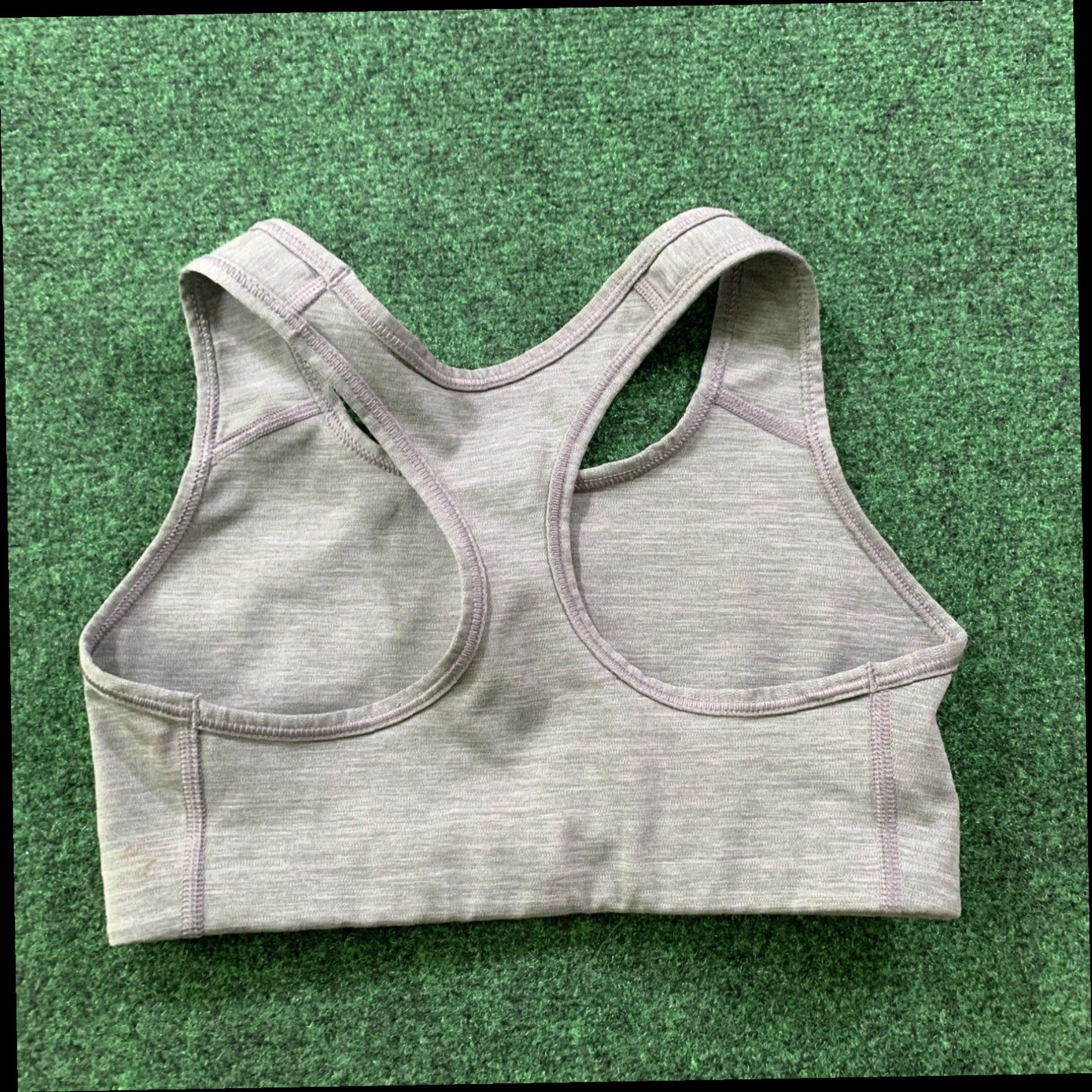 Nike Nike DRI FIT Womens Activewear Sports Bra Racerback Sleeveless Gray Size Small Size ONE SIZE - 6 Thumbnail