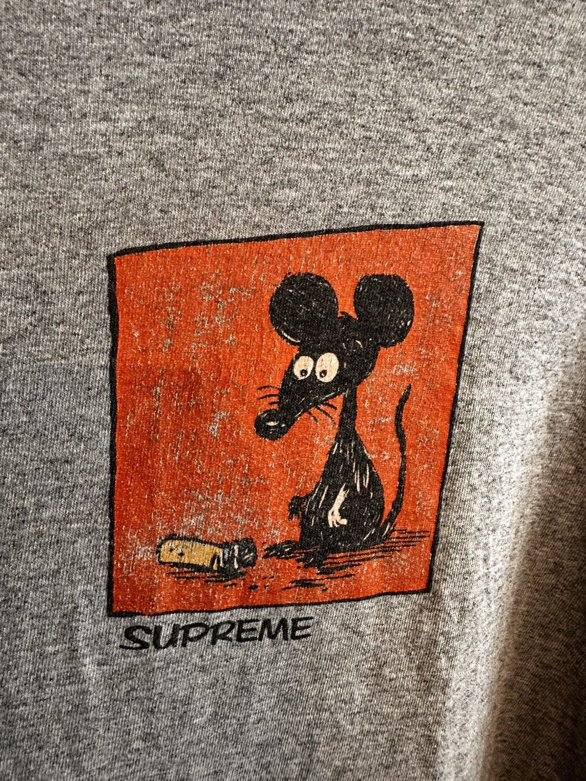 Supreme Supreme Mouse T heather grey Size US L / EU 52-54 / 3 - 3 Thumbnail