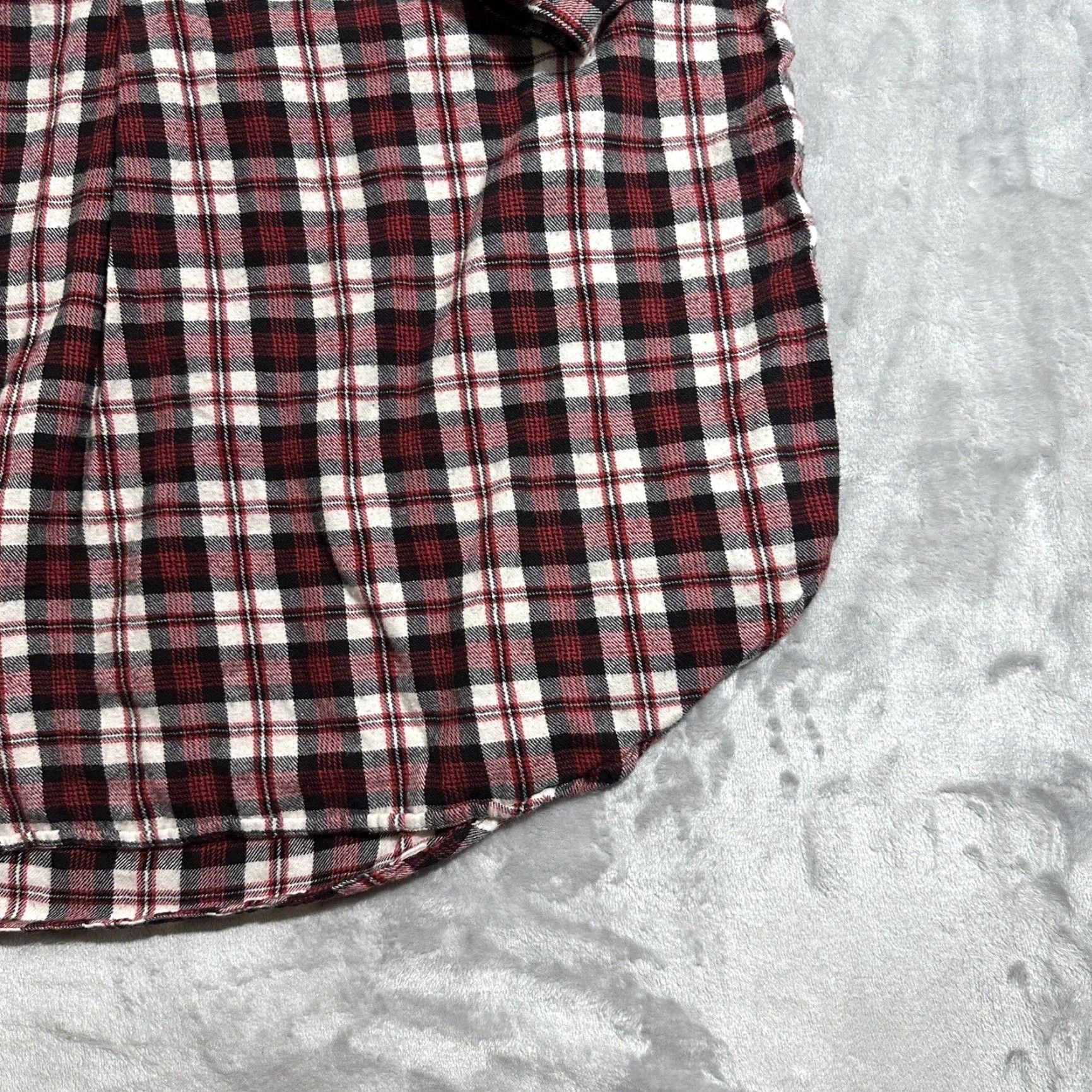 Ralph Lauren VINTAGE Ralph Lauren Polo Shirt Men's Large Plaid Red White 3/4 Sleeve Cotton Flannel Button-Up Logo Classic Polo Shirt Mens Size US L / EU 52-54 / 3 - 6 Thumbnail