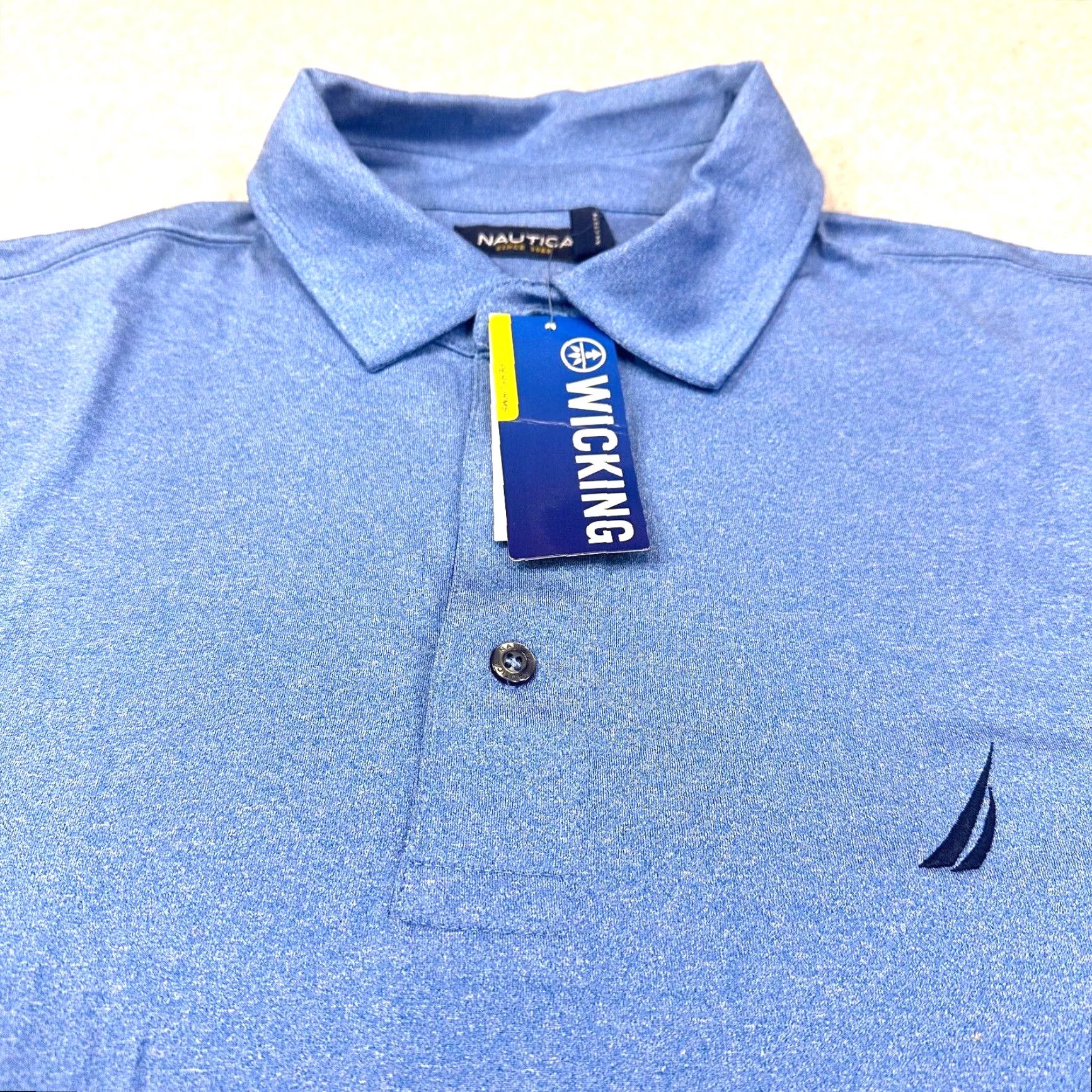 Nautica Nautica Performance Polo Shirt Mens Medium Blue Size US M / EU 48-50 / 2 - 4 Thumbnail