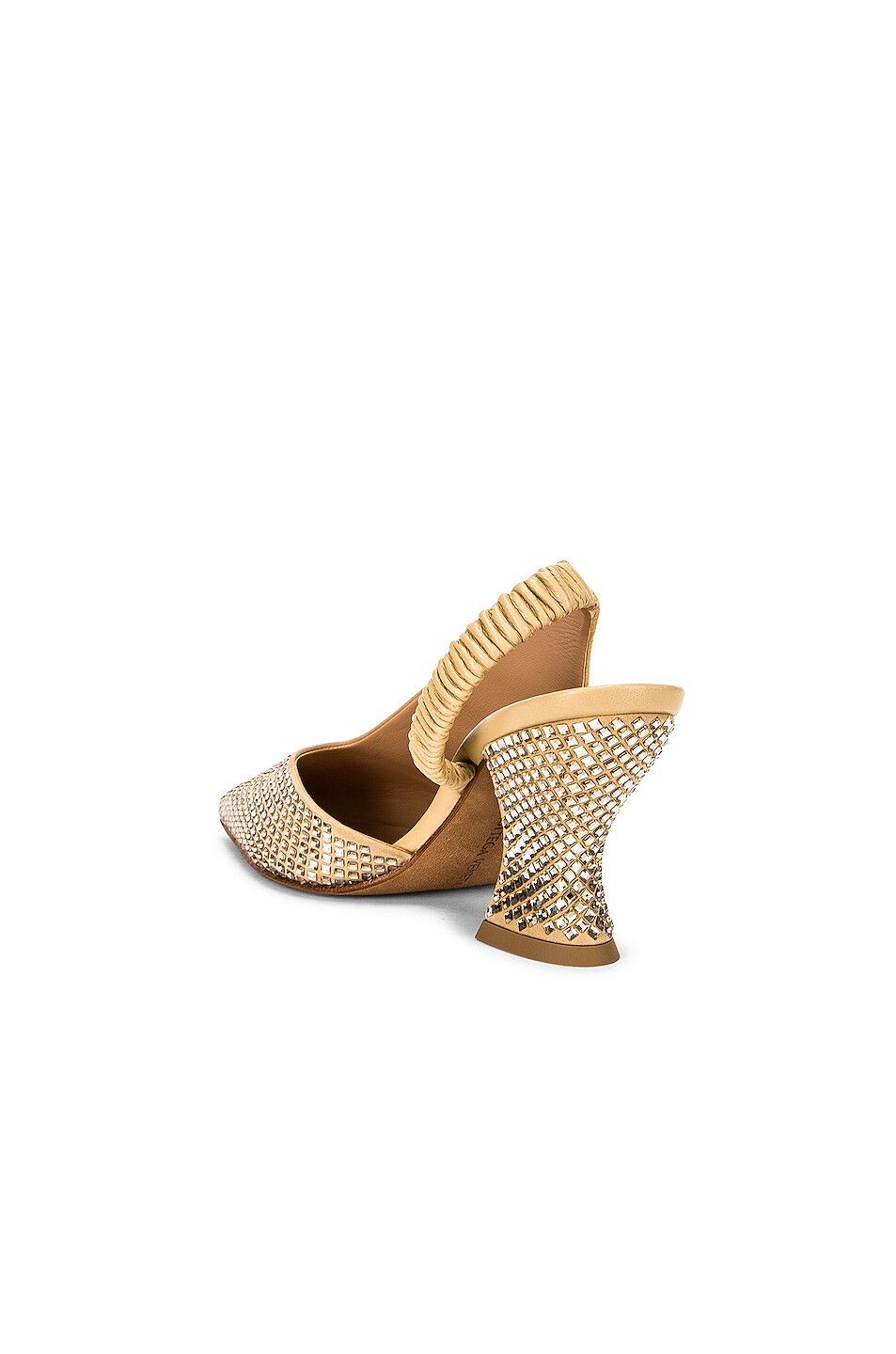 Bottega Veneta o1n1vont1124 Almond Pumps in Silver/Yellow Size US 6 / IT 36 - 3 Thumbnail