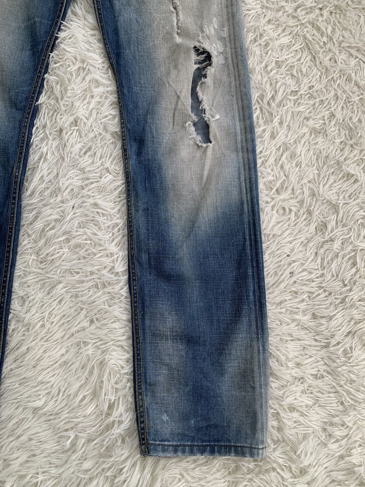 Diesel Distress Diesel Blue Eyecons 2014/1 Edition Denim Pant Size US 35 - 6 Thumbnail
