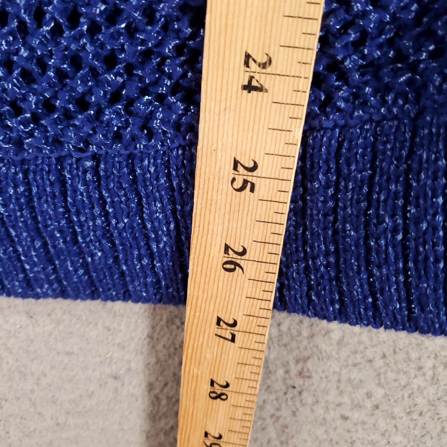 Vintage Chicos Sweater Womens XL Blue Open Knit Pullover Seed Chicos Size 3 Size XL / US 12-14 / IT 48-50 - 3 Thumbnail