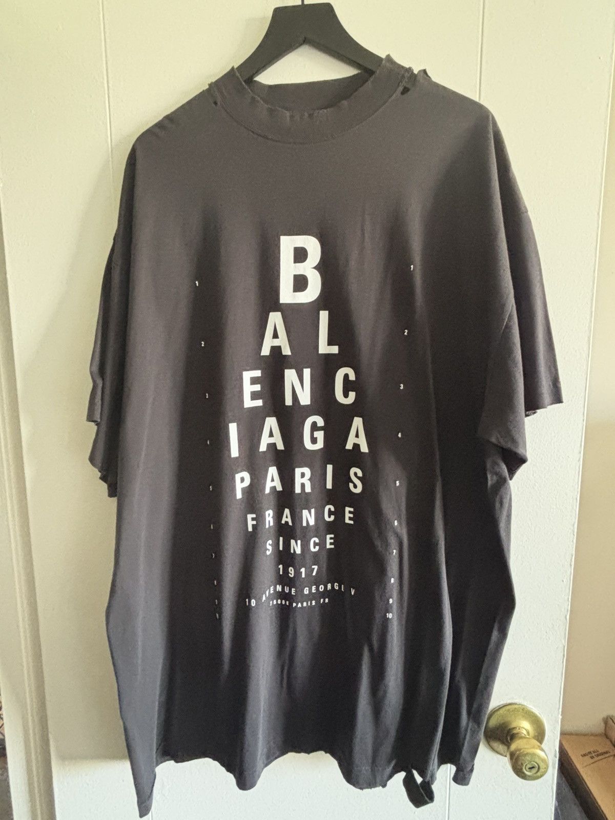 Balenciaga BALENCIAGA OPTICAL GRAPHIC T-SHIRT Size US XL / EU 56 / 4 - 1 Thumbnail