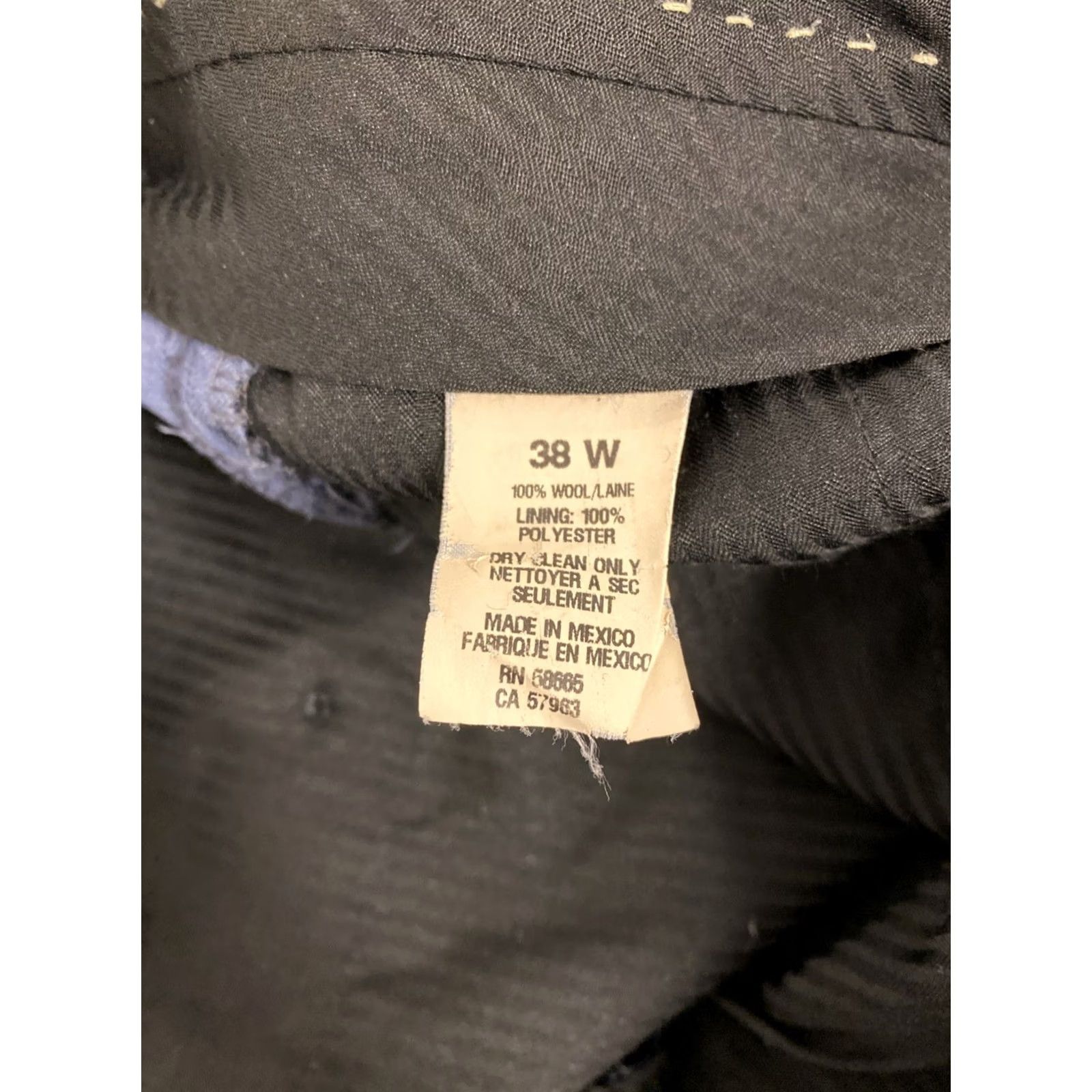 Nordstrom Nordstrom Dress Pants Mens 38x34 Blue 100% Wool Trim Fit Trousers /0848 Size US 38 / EU 54 - 7 Thumbnail