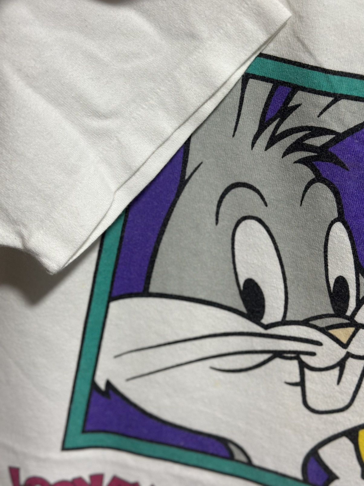 Warner Bros Thrashed Vintage Looney Tunes Tennis Faded Tee Size US L / EU 52-54 / 3 - 6 Thumbnail
