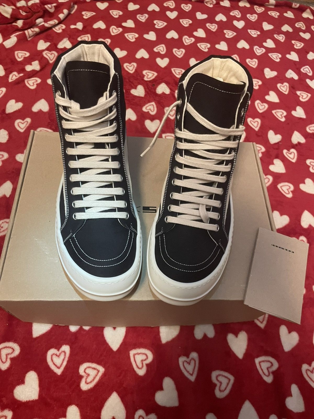 Rick Owens Rick Owen high top vans (rare) brand new with box Size US 8 / IT 38 - 2 Thumbnail