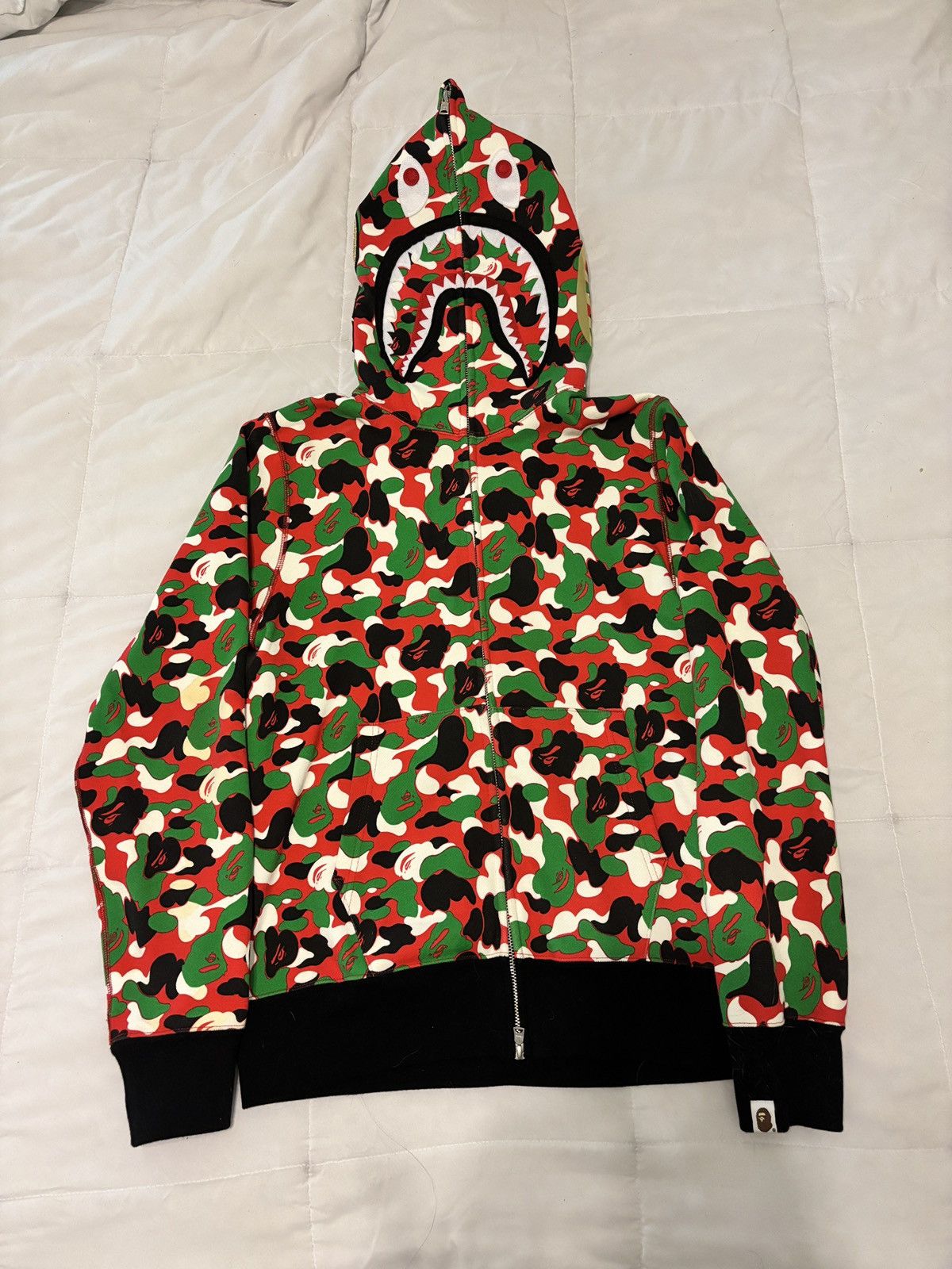 Bape Dubai Exclusive Camo Shark Full Zip Hoodie
