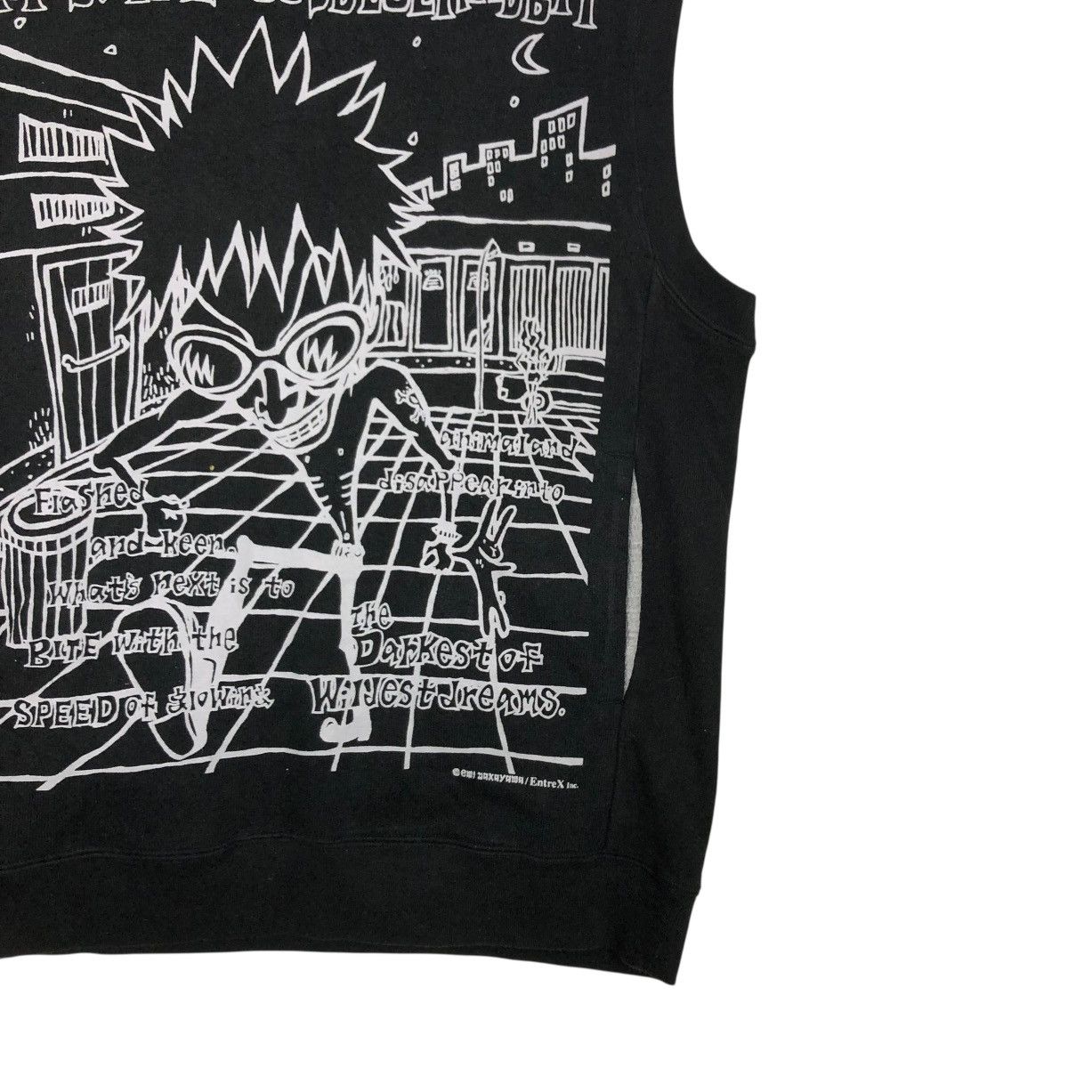 Japanese Brand 🔥SLEEVELESS TANKTOP HOODIE MISCHIEVOUS BIG LOGO PUNK STYLE Size US M / EU 48-50 / 2 - 7 Thumbnail