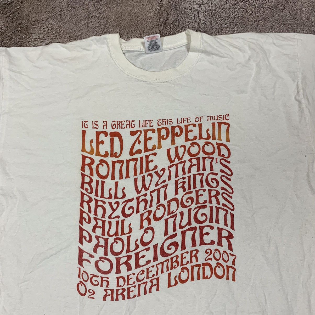 Vintage Vintage 90s Led Zeppelin Graphic Tee Grunge Horror Washed XL Size US XL / EU 56 / 4 - 3 Thumbnail