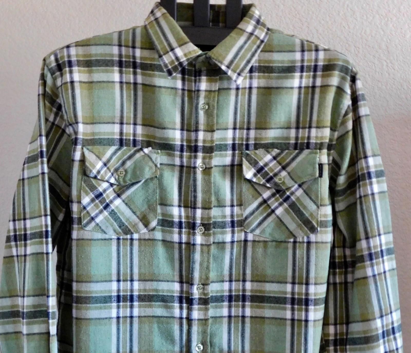 Other Molokai Surf Size XL Plaid Flannel Shirt Green Cotton Blend Size US XL / EU 56 / 4 - 2 Thumbnail