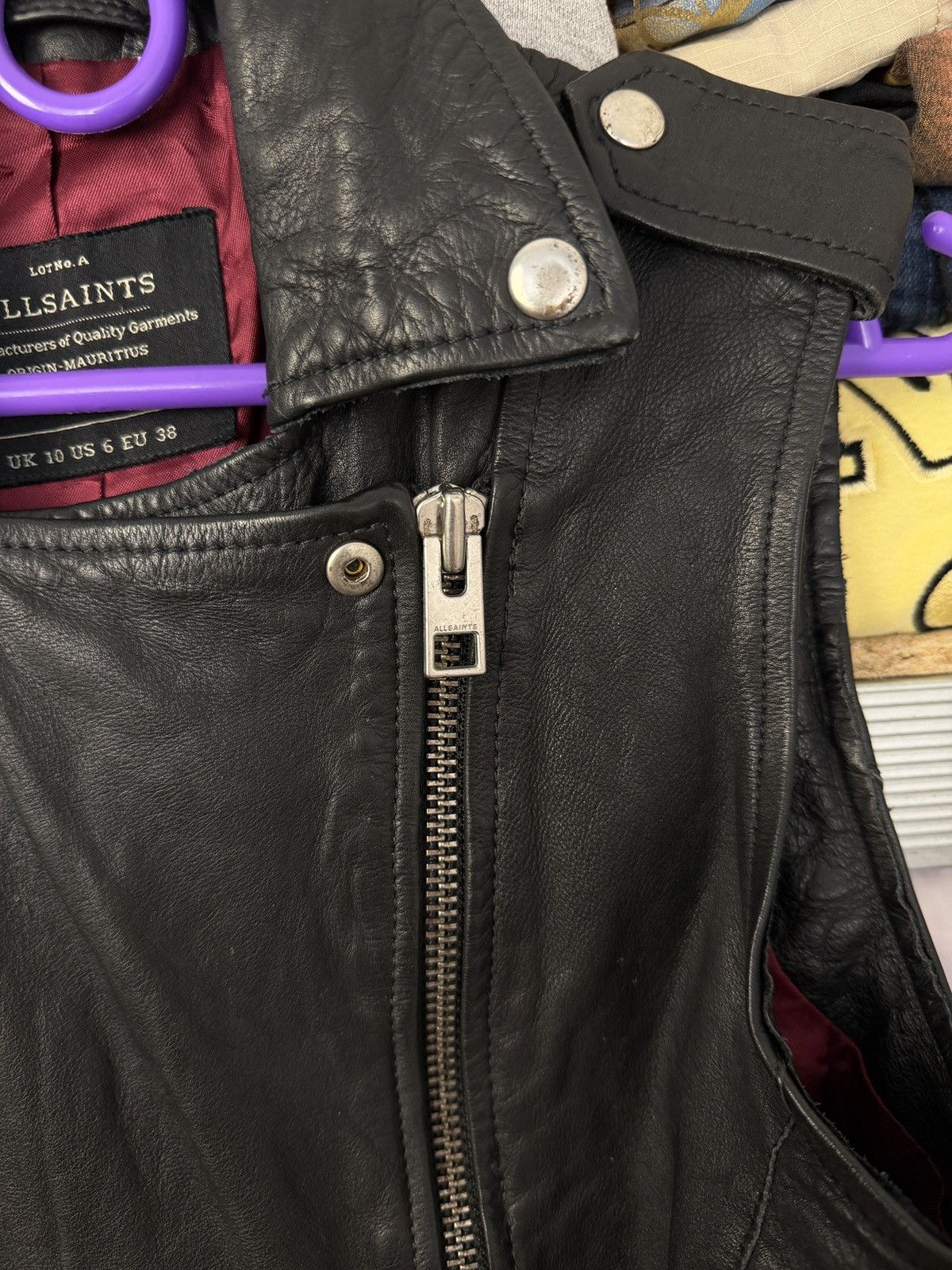 Allsaints Allsaints Leather Biker Avant Garde Vest 00s Size M / US 6-8 / IT 42-44 - 4 Thumbnail