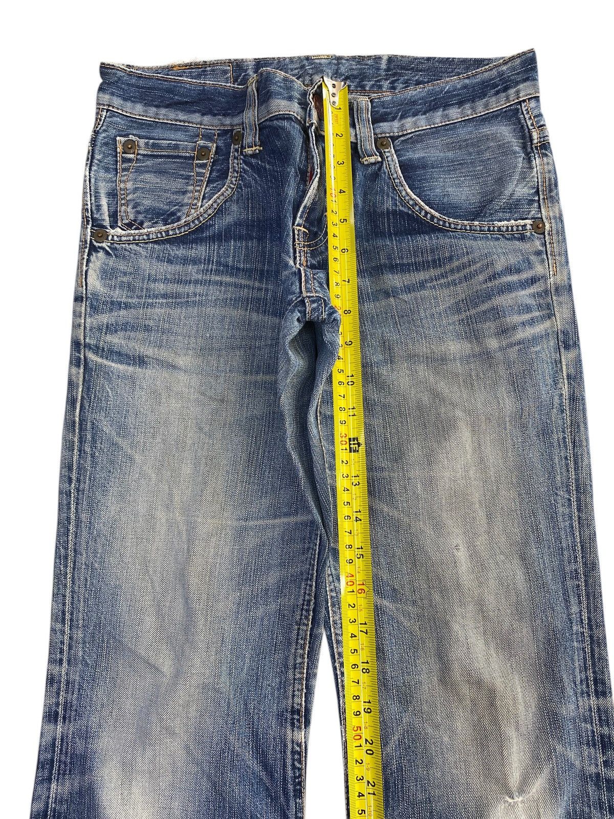 Edwin Edwin Blue Trip Whiskers Faded Wash Style Bootcut Jeans Size US 30 / EU 46 - 6 Thumbnail