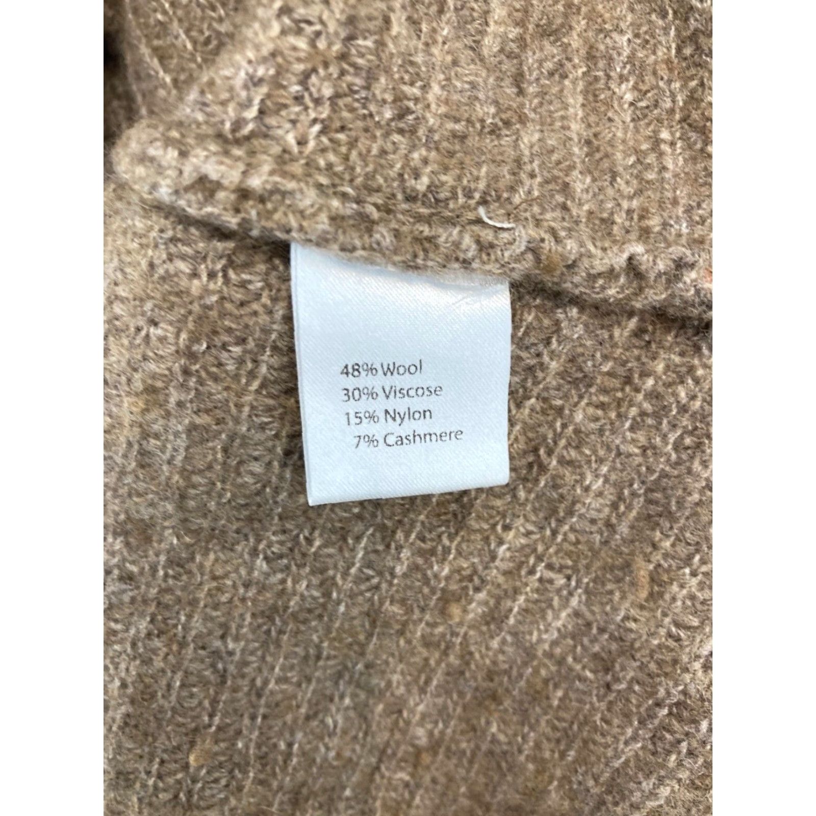 Vintage Bartolini Women's Sweater Medium Tan Turtleneck Wool Blend Long Sleeve Knit Size M / US 6-8 / IT 42-44 - 6 Thumbnail