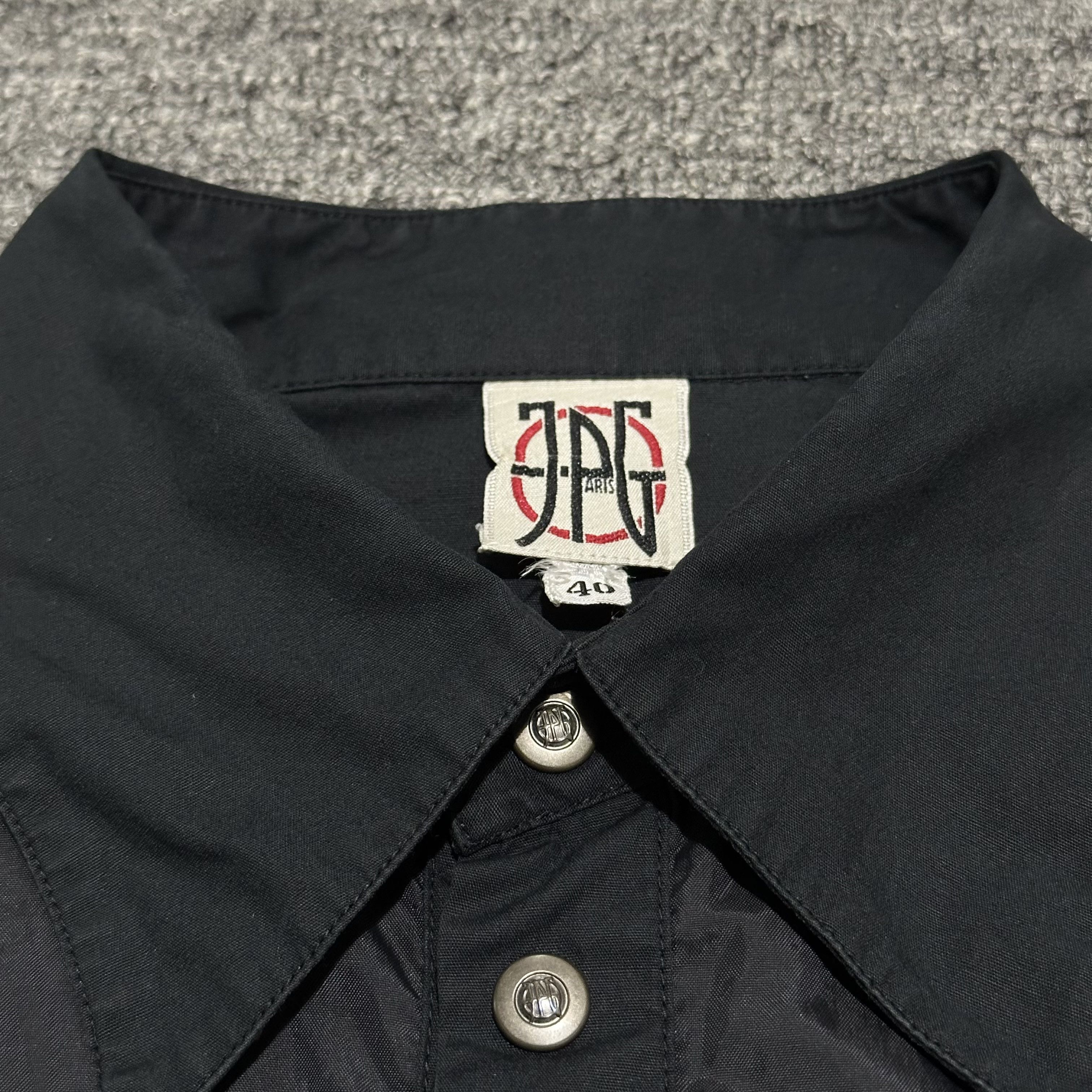 Jean Paul Gaultier Vintage 90’s Jean Paul Gaultier JPG Nilon Button Shirts Size US XXS / EU 40 - 1 Thumbnail