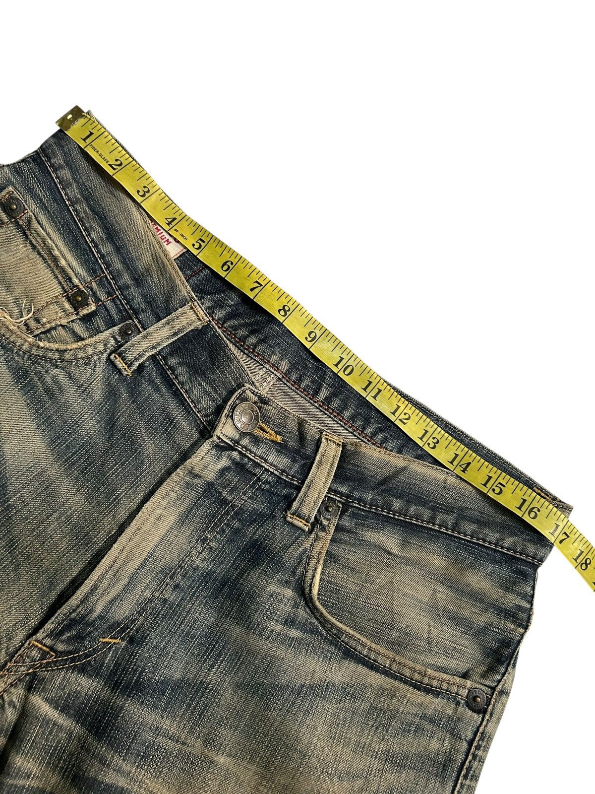 Kapital Vintage Edwin 503 RUSTY MUD WASH Distressed Denim Jeans 🎌☠️ Size US 34 / EU 50 - 15 Thumbnail
