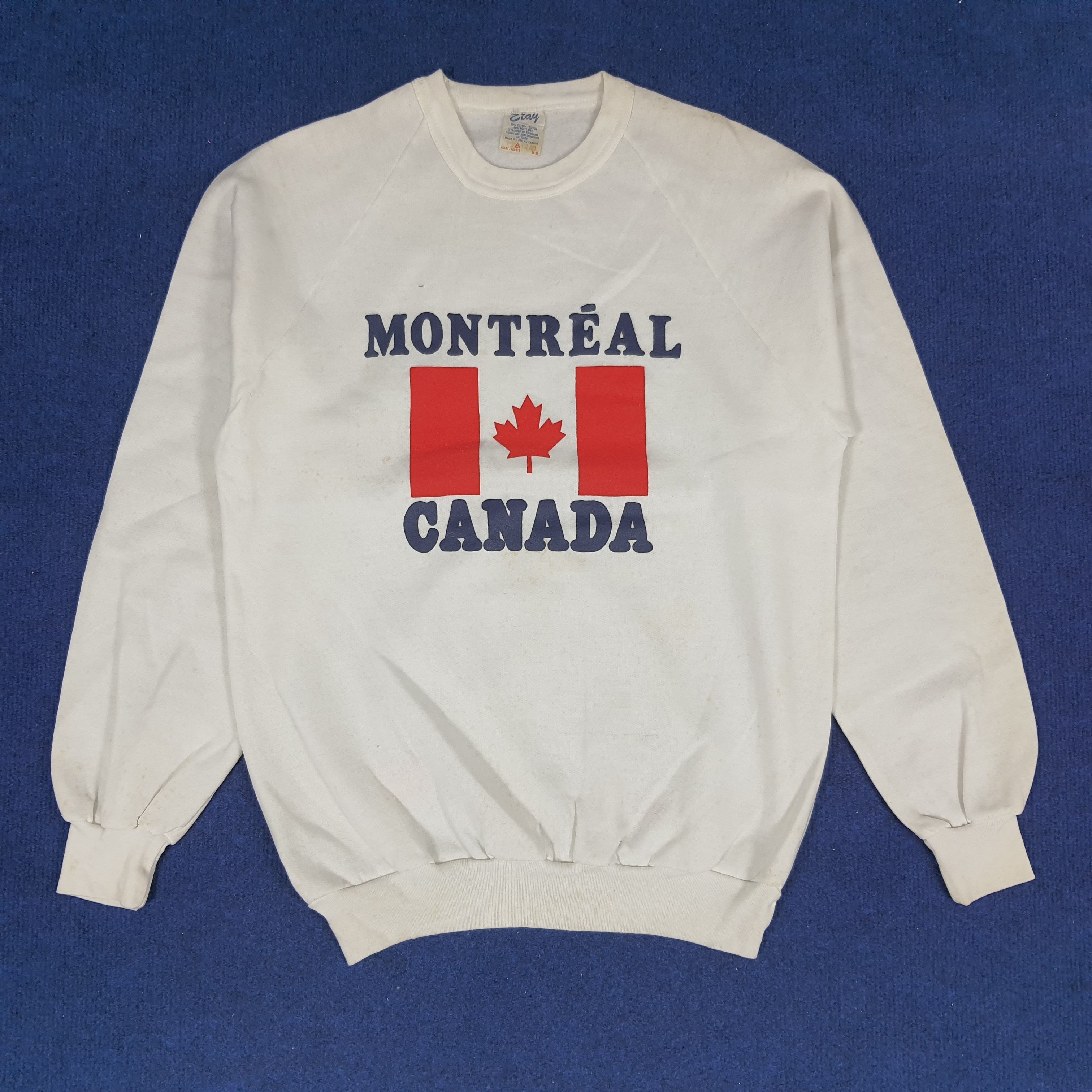 Vintage Vintage Montreal CANADA Flag Sweatshirts Size US S / EU 44-46 / 1 - 1 Thumbnail