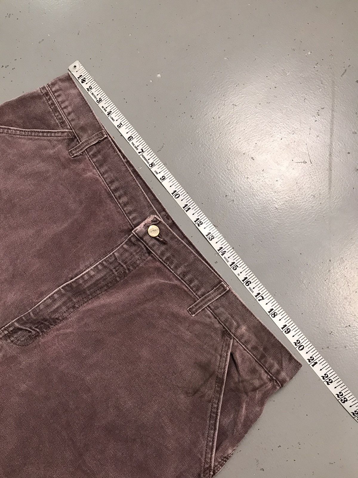 Carhartt 90sVintage Carhartt sunfaded carpenter denim short Size US 42 / EU 58 - 5 Thumbnail