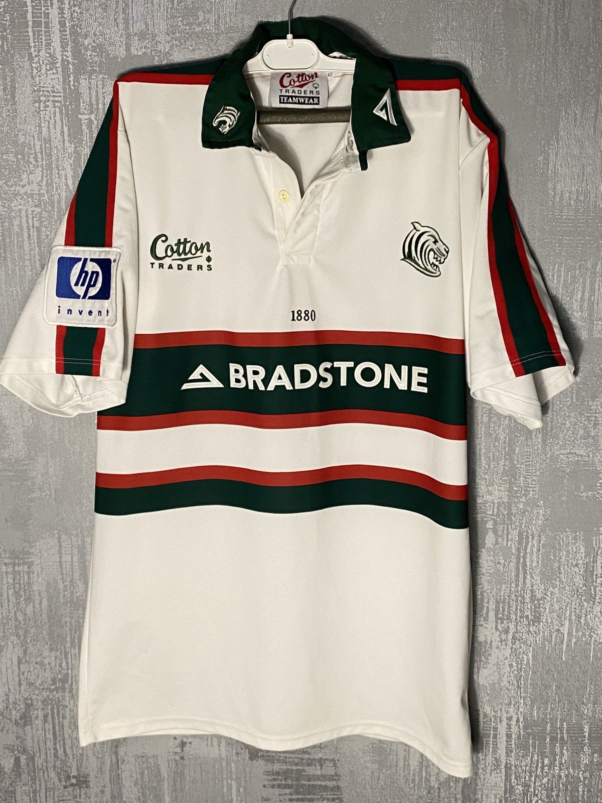 Cotton Traders × Vintage 2002/03 Leicester Tigers Cotton Trades Vintage Rugby Jersey Size US L / EU 52-54 / 3 - 1 Thumbnail