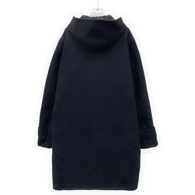 Givenchy Givenchy Black Logo Gold Label Wool Hooded Long Sleeve Ove Size US S / EU 44-46 / 1 - 2 Thumbnail