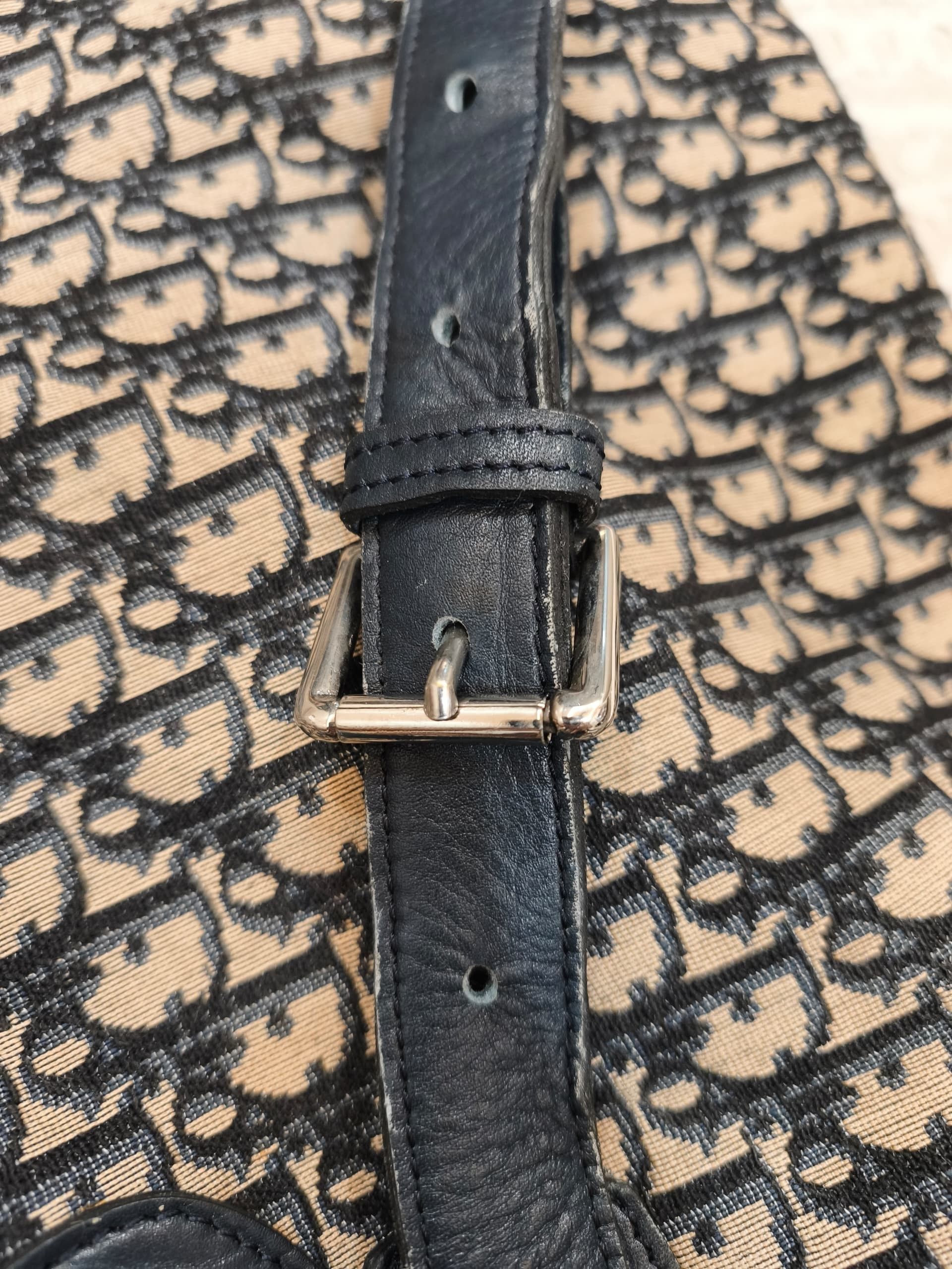 Christian Dior Monsieur Christian Dior Monogram Blue Denim Messenger Bag Size ONE SIZE - 18 Thumbnail