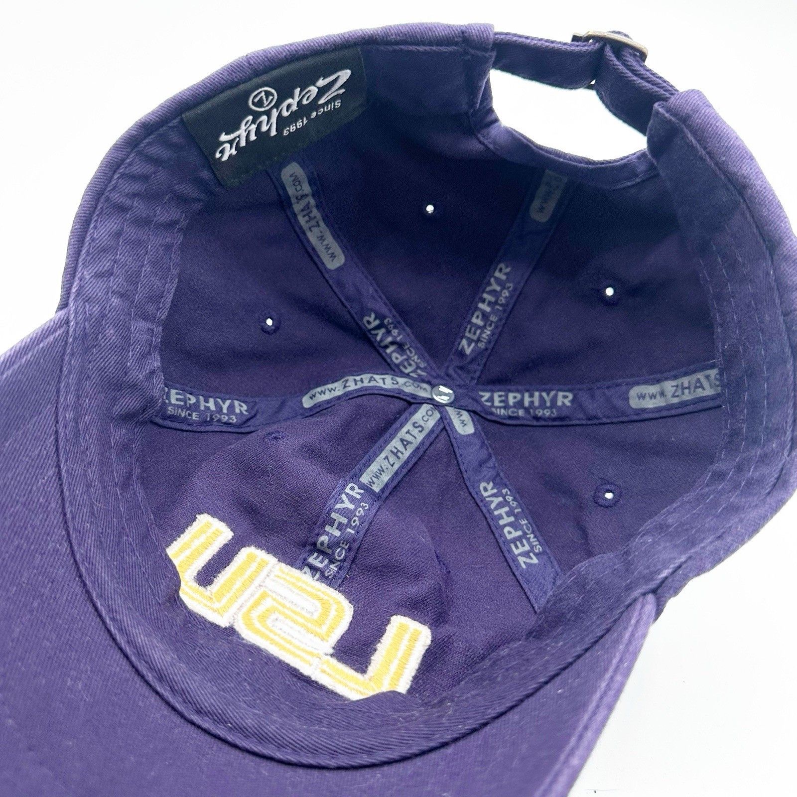 Zephyr LSU Louisiana State University Tigers Dad Cap Strapback Hat Size ONE SIZE - 9 Thumbnail