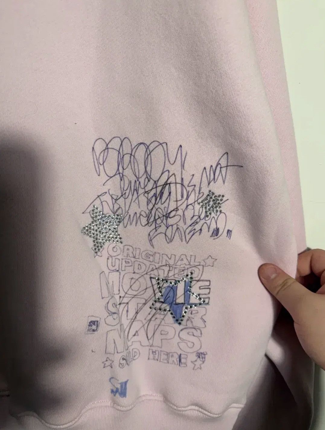 Paly Hollywood Paly Hollywood Light Pink Sweat Shirt Size US XL / EU 56 / 4 - 4 Thumbnail