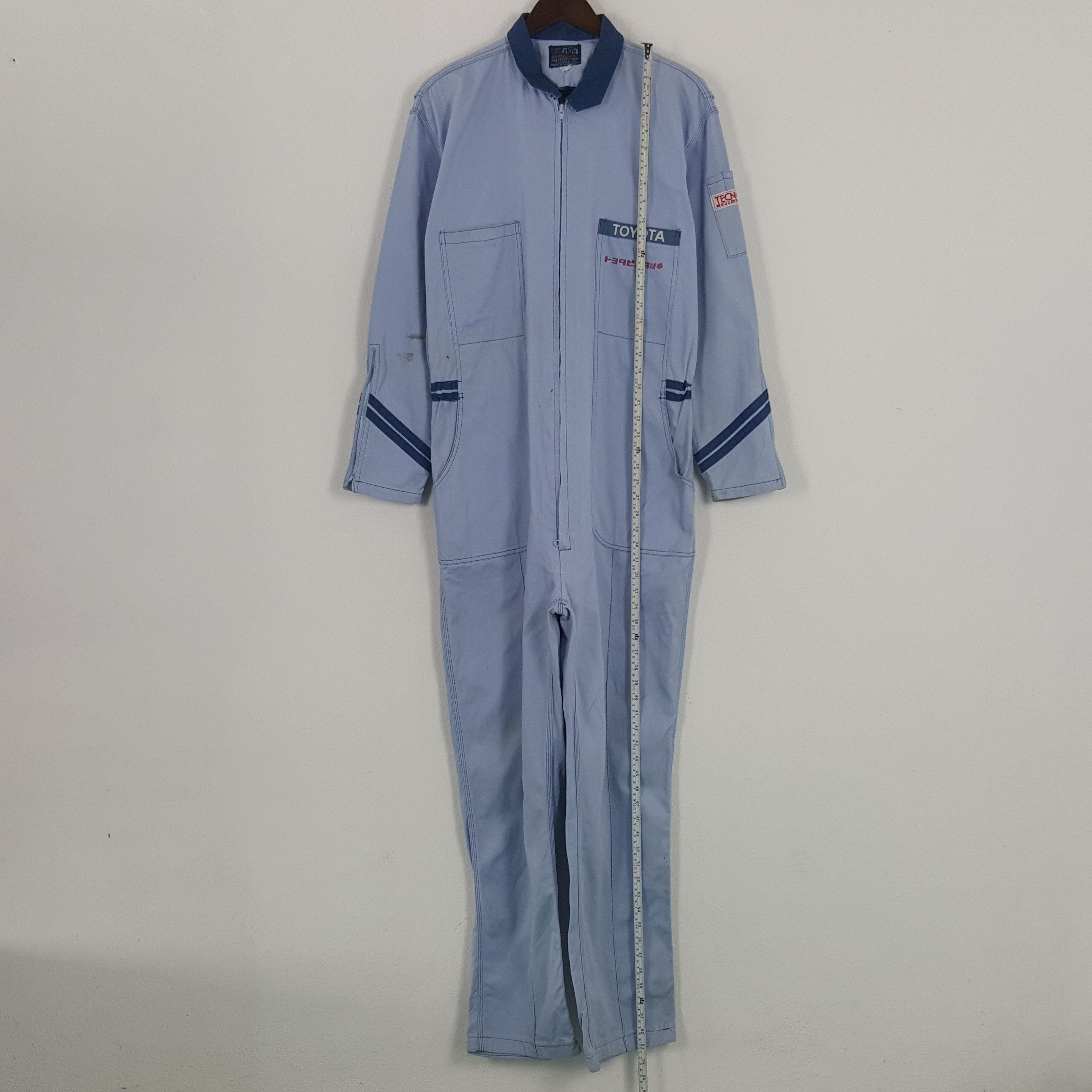 Japanese Brand × Sports Specialties × Vintage Vintage Toyota Tecno Racing Worker Japan Coverall Jacket Size US M / EU 48-50 / 2 - 4 Thumbnail