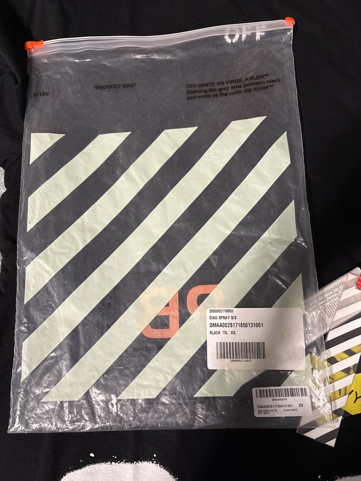 Off-White Off White Mirror Mirror Diagonal Spray T Shirt Size US XS / EU 42 / 0 - 5 Thumbnail