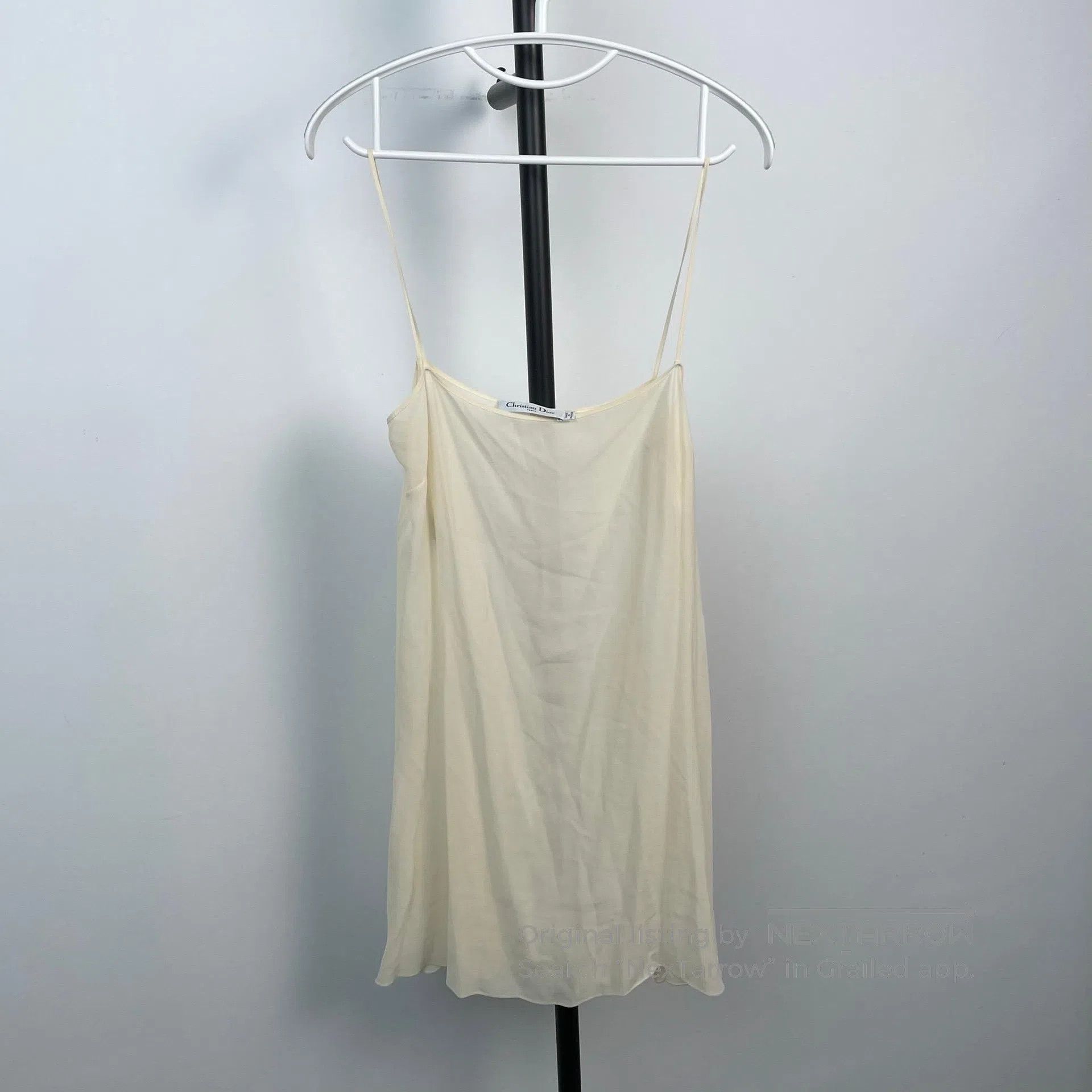 Dior Dior Black and white checkered lace sheer dress with linin Size S / US 4 / IT 40 - 5 Thumbnail