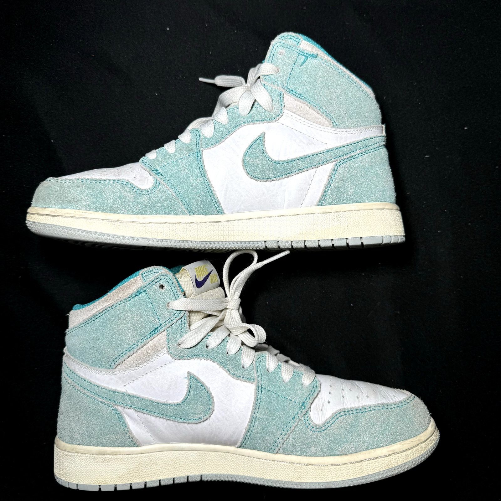Jordan Brand × Nike Size 6 - Nike Air Jordan 1 Retro High OG GS Turbo Green Size US 6 / EU 39 - 3 Thumbnail