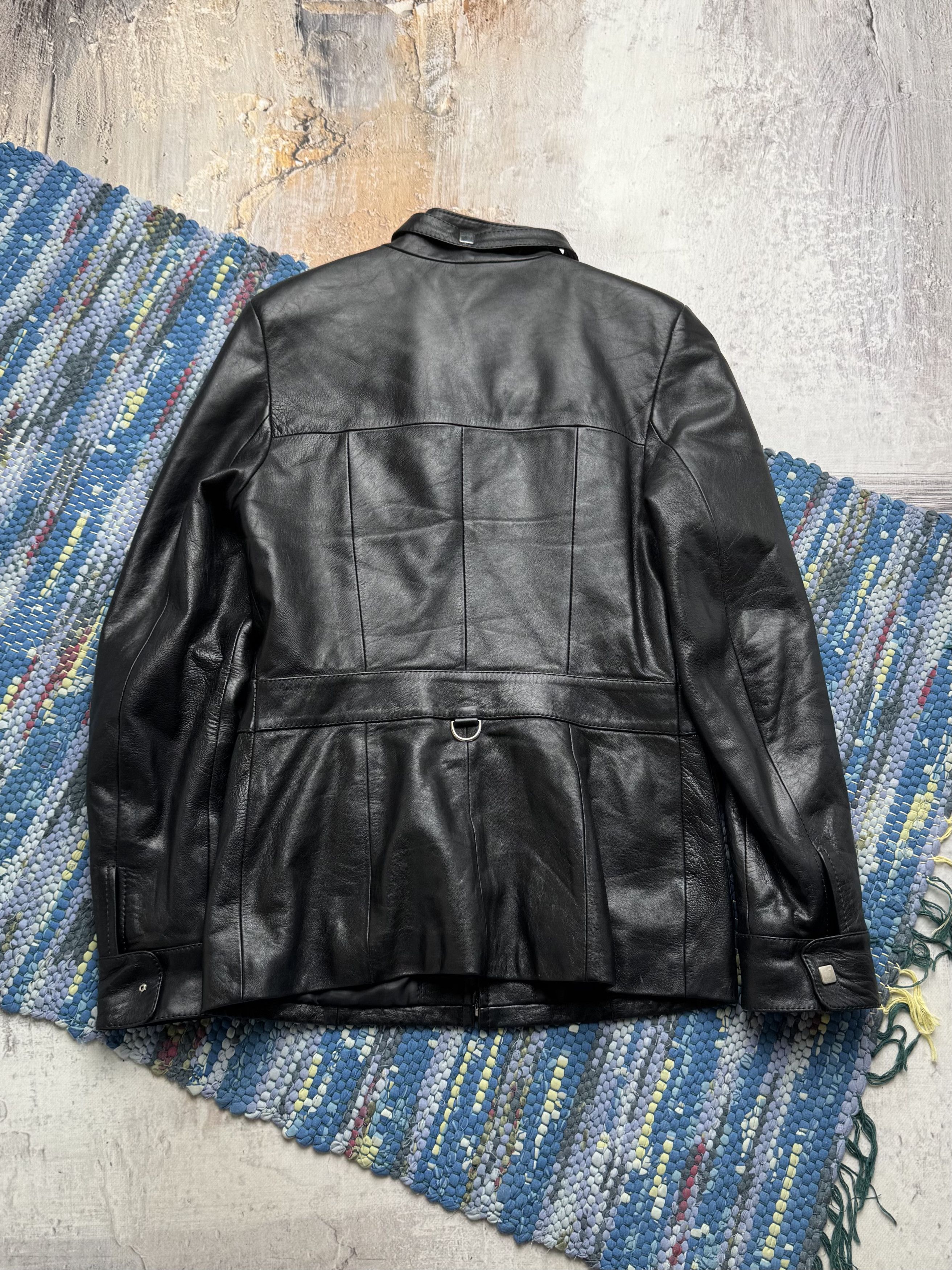 Vintage Vintage Real Leather Moto Jacket Zip Up Utility Biker Coat Size S / US 4 / IT 40 - 8 Thumbnail
