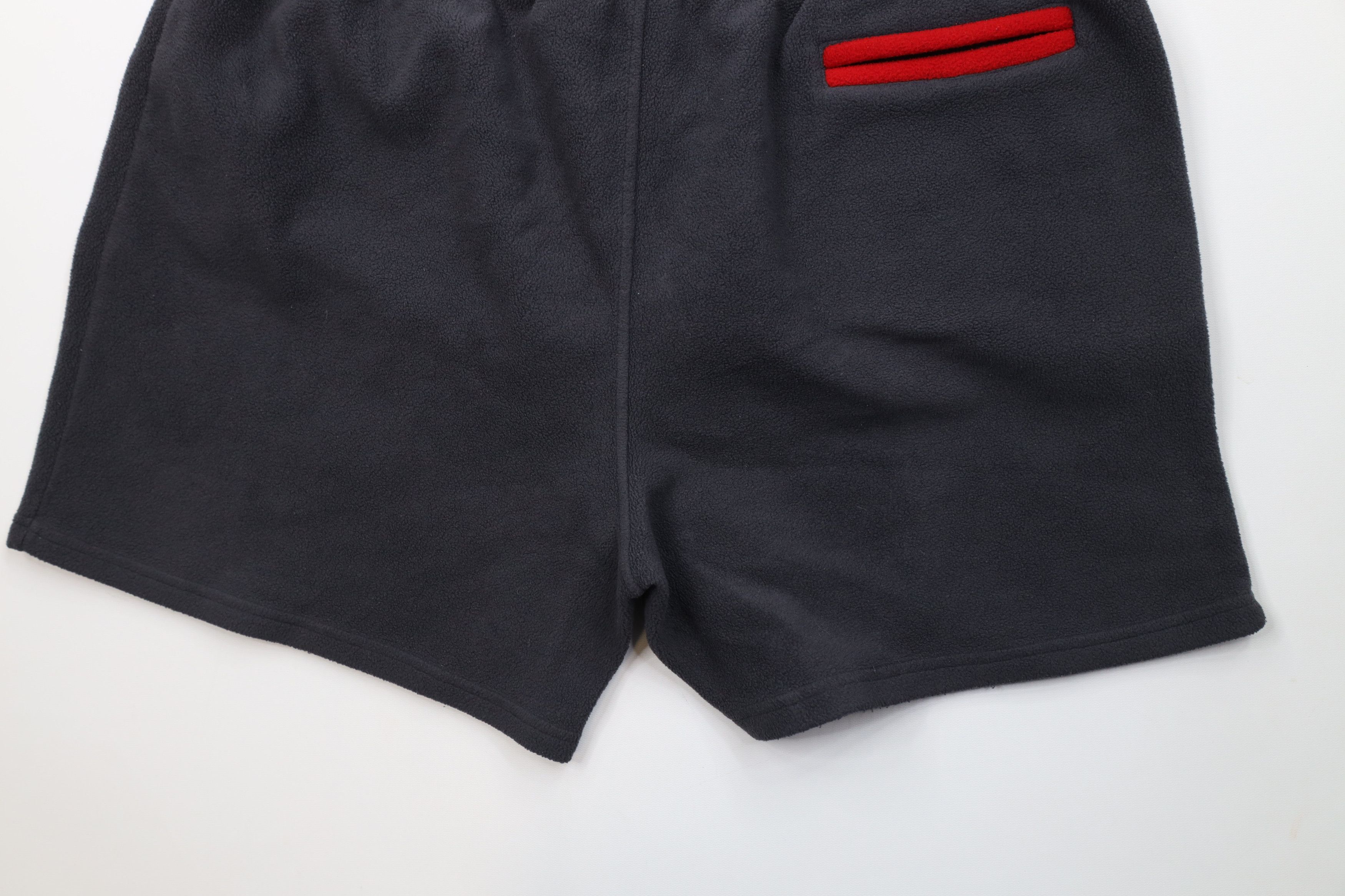 Vintage Vintage 90s Streetwear Knee Fleece Shorts Charcoal Gray Size US 36 / EU 52 - 11 Thumbnail