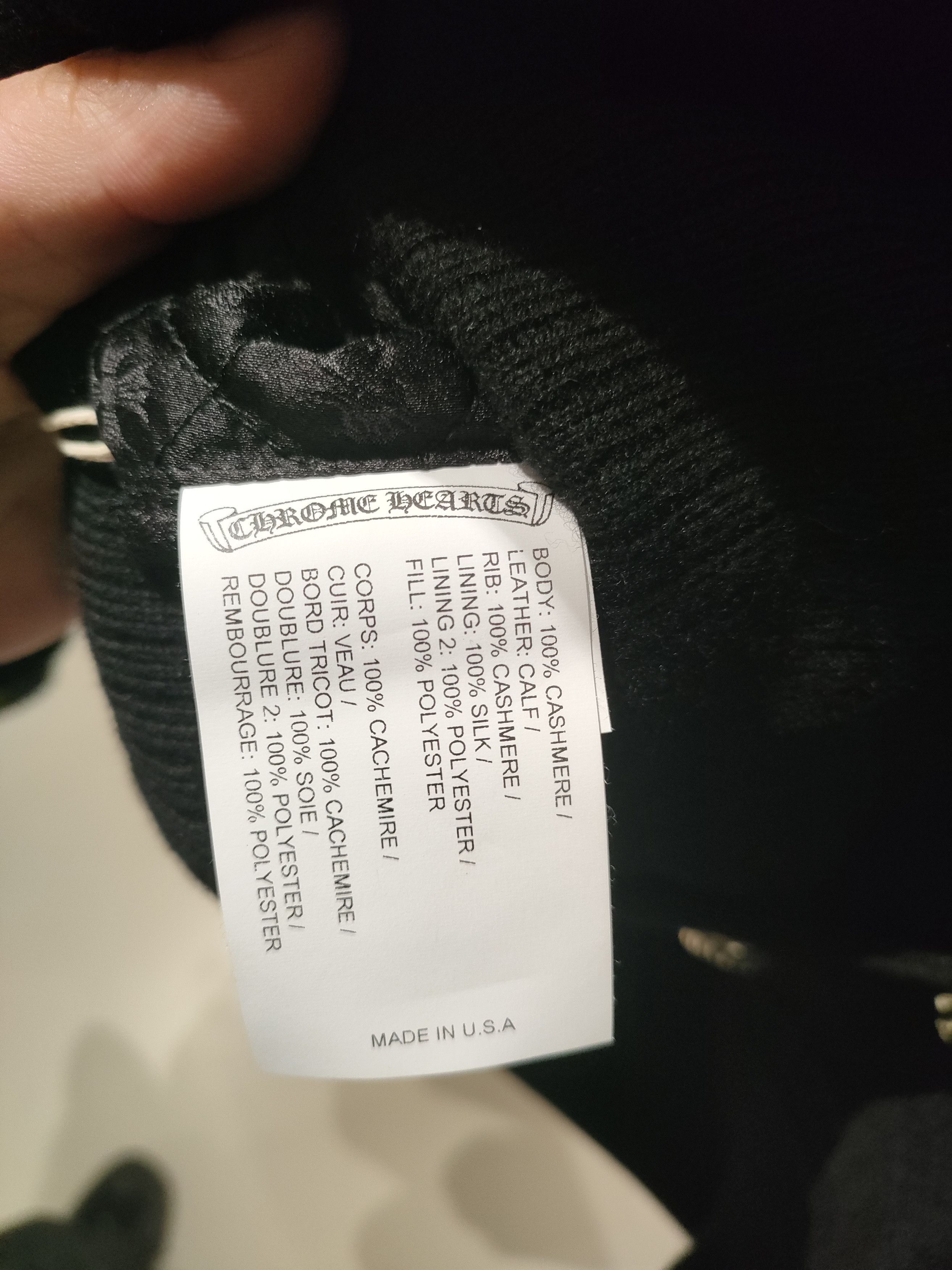 Chrome Hearts Chrome Hearts Full Cross Leather Sleeve Varsity Jacket Size US XL / EU 56 / 4 - 12 Thumbnail