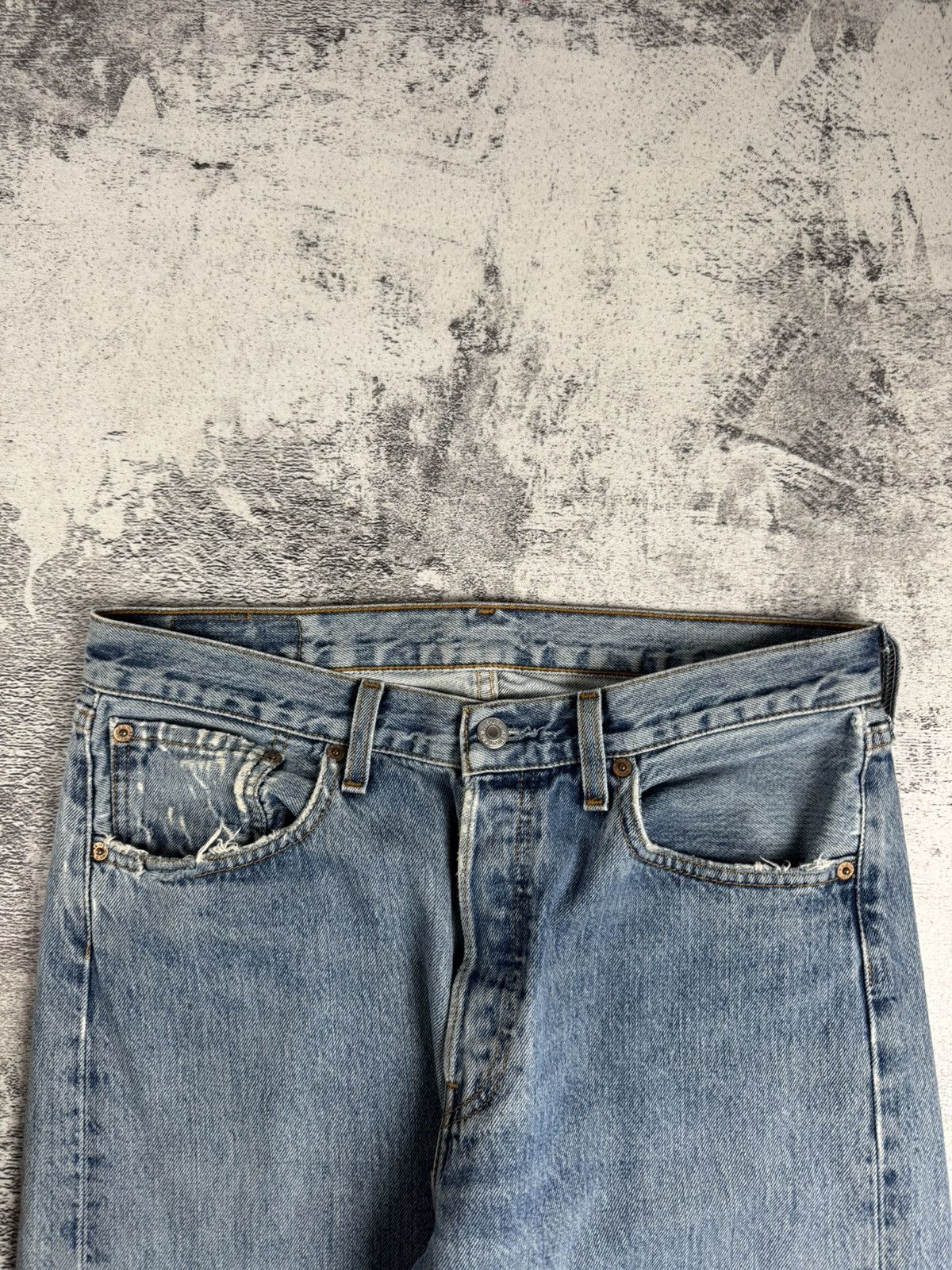Levi's Levis 501 Classic 32/32 Denim Straight USA 90s Jeans Pants Trousers Size US 32 / EU 48 - 16 Thumbnail