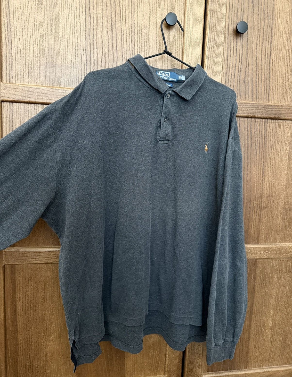 Polo Ralph Lauren Vintage Polo Ralph Lauren Gray Rugby Long Sleeve T-Shirt Size US XXL / EU 58 / 5 - 3 Thumbnail